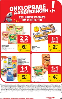 Carrefour market folder week 4 - Voorbeeld van een folder van Carrefour market, geldig van 21.01.2026 | Pagina: 19 | Producten: Fles, Thee, Wc