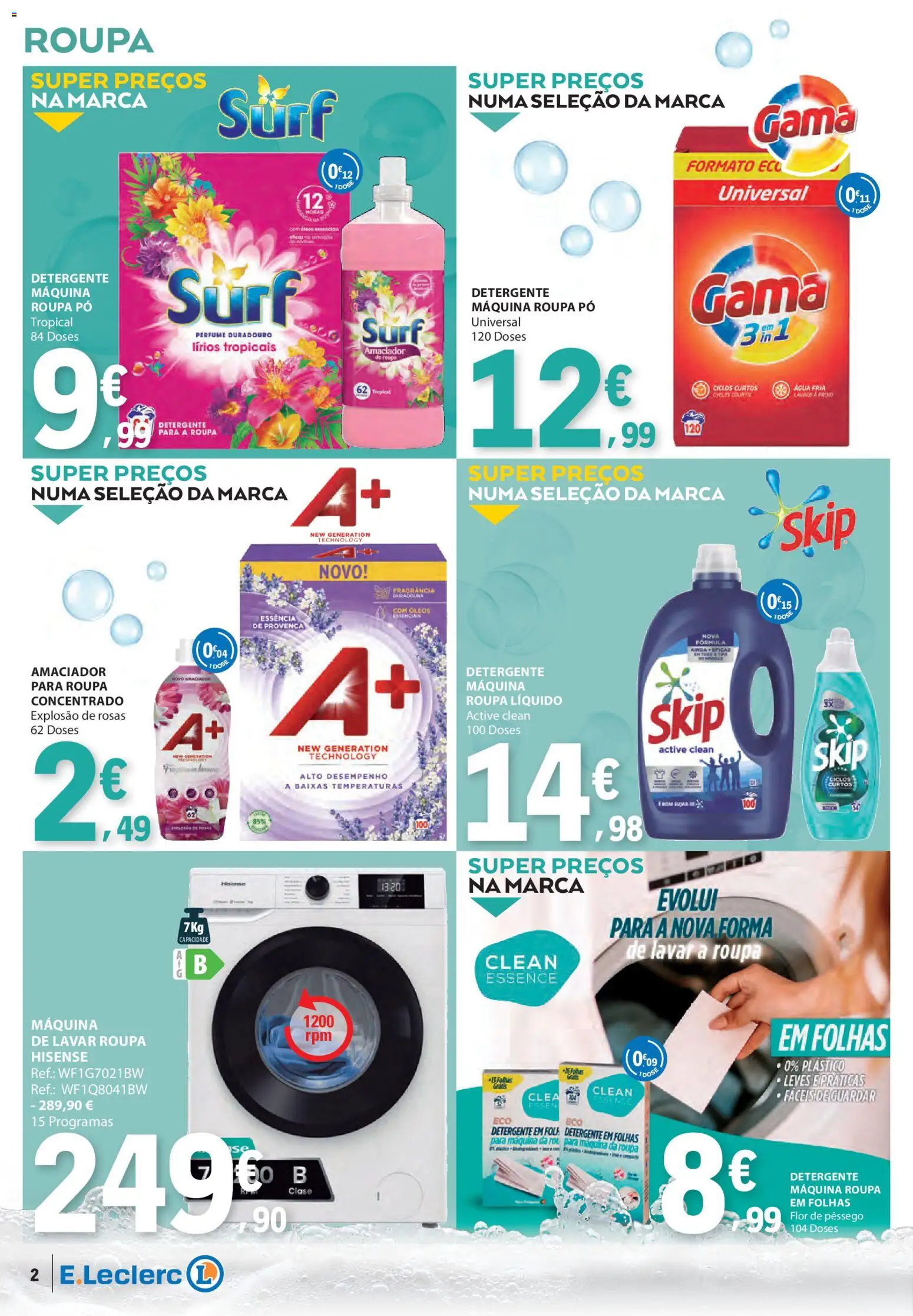 E.Leclerc Especial Limpeza do Lar │ válido de 11.11.2025 | Página: 2 | Produtos: Agua, Perfume, Fragrância, Detergente