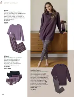 Tchibo Eduscho Katalog Herbst 2025 ab 12.09.2024 gültig | Seite: 48 | Produkte: Hose, Pyjama, Leggings, Creme