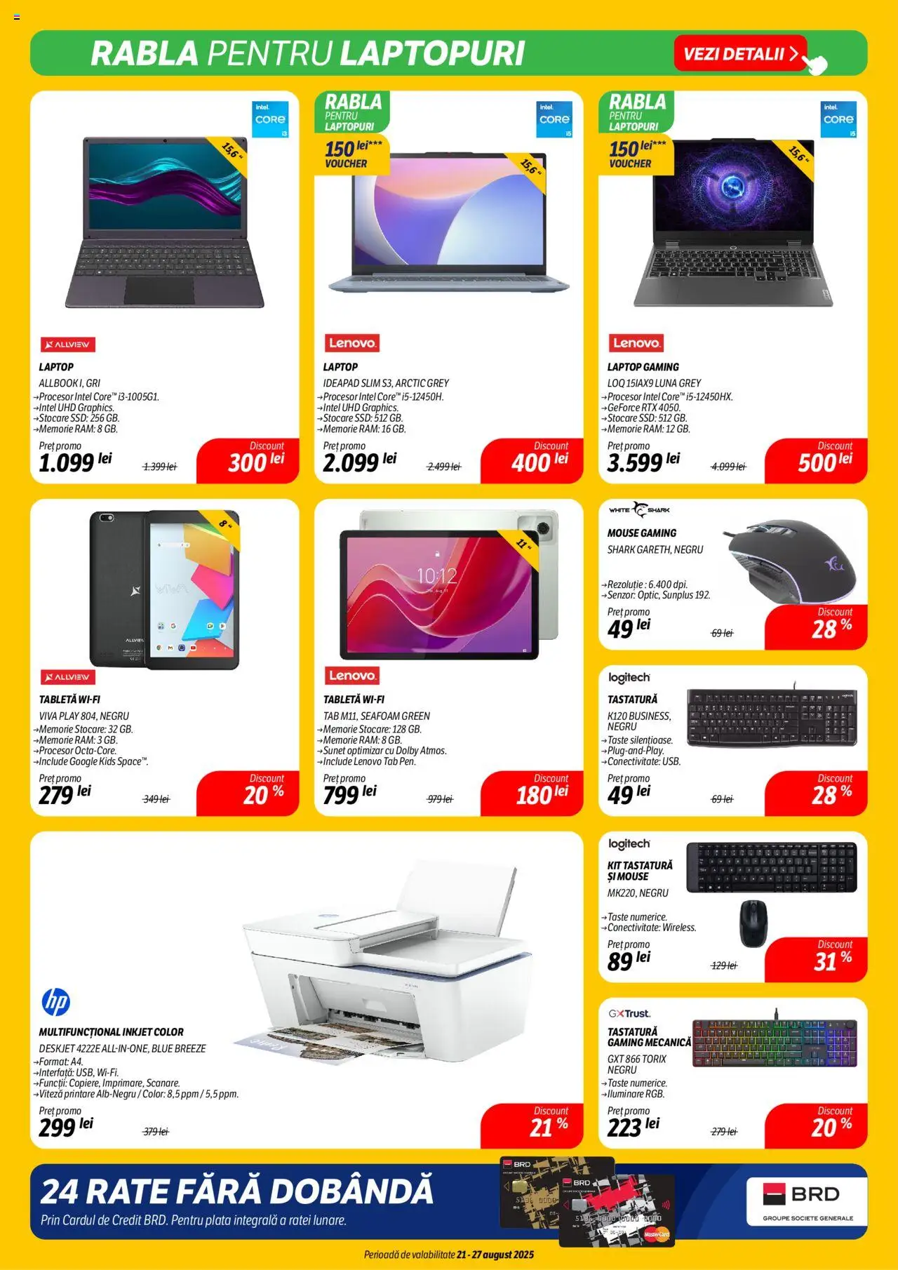 Catalog Flanco – valabil de la 21.08.2025 | Pagină: 13 | Produse: Laptop, Memorie, Tabletă, Tastatură