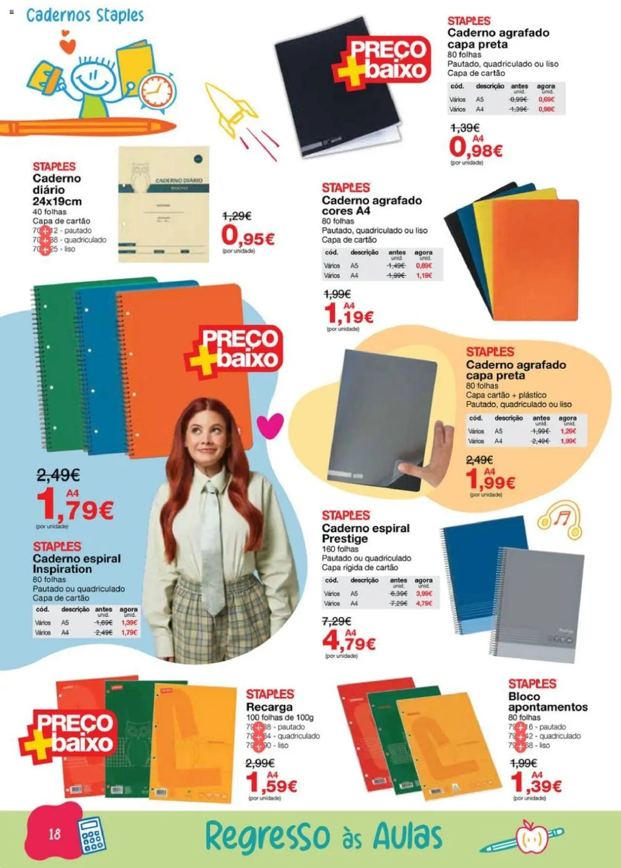 Staples - Folheto Regresso às Aulas 2025 │ válido de 18.08.2025 | Página: 18 | Produtos: Caderno