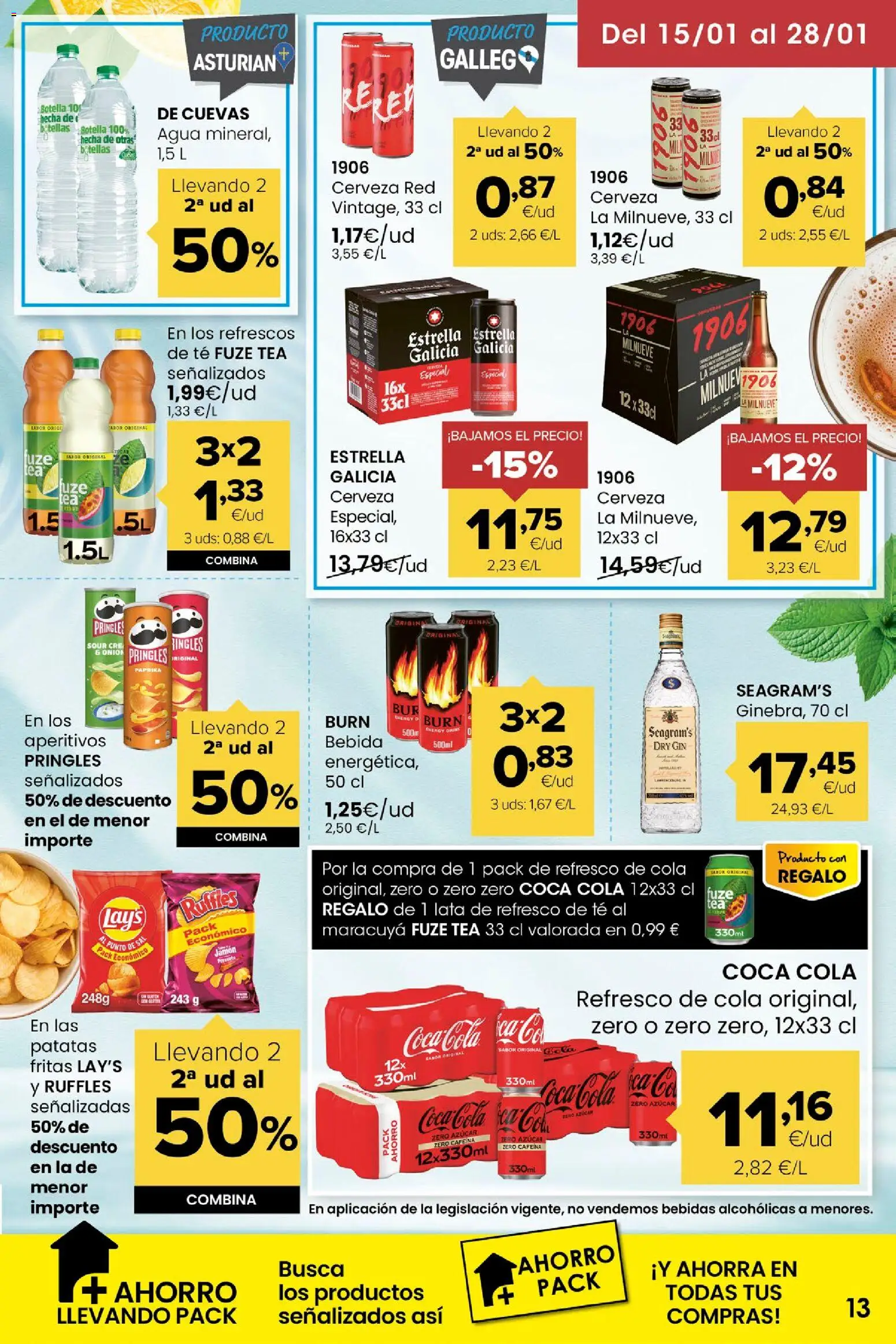 Eroski folleto │ válido desde el 15.01.2026 | Página: 13 | Productos: Jabón, Jamón, Cerveza, Té