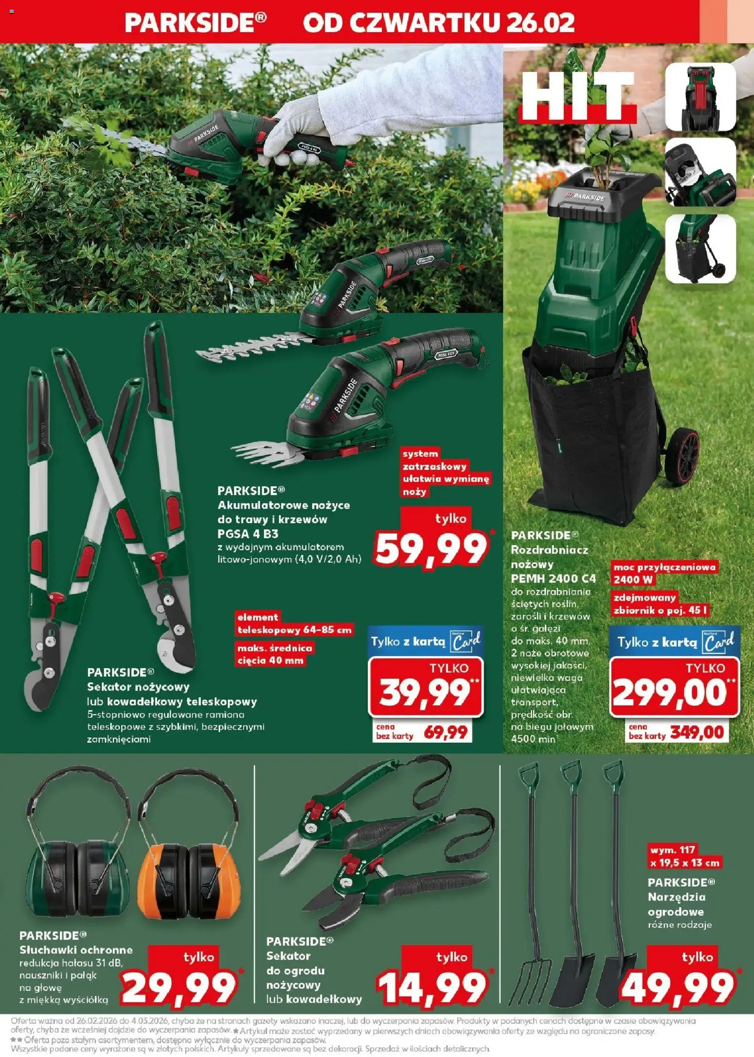 Kaufland gazetka - Mega okazje od 26.02.2026 | Strona: 5 | Produkty: Karta, Trawy, Sekator, Waga