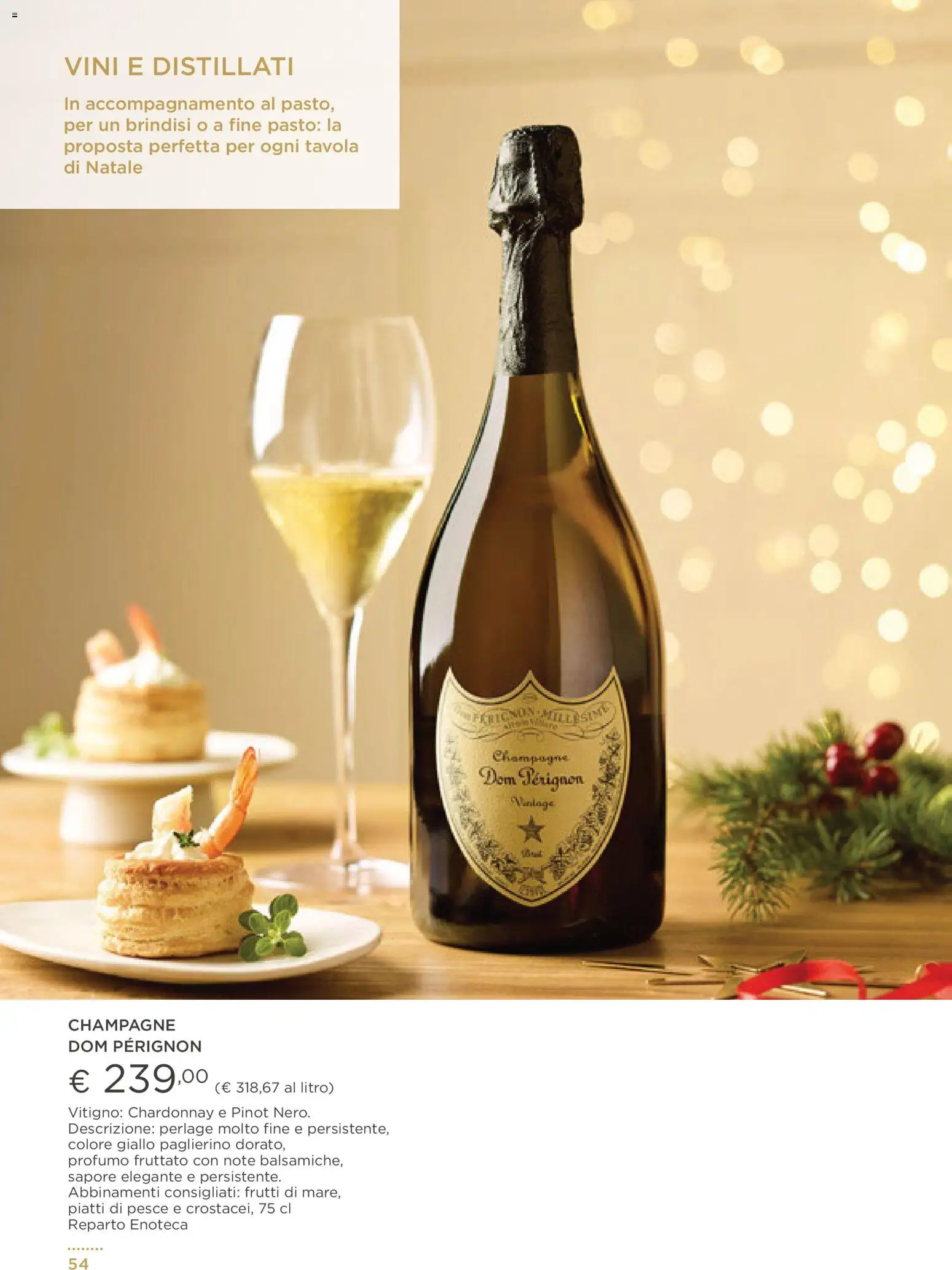 Volantino Esselunga S del 01.12.2025 | Pagina: 54 | Prodotti: Pesce, Champagne, Enoteca, Profumo