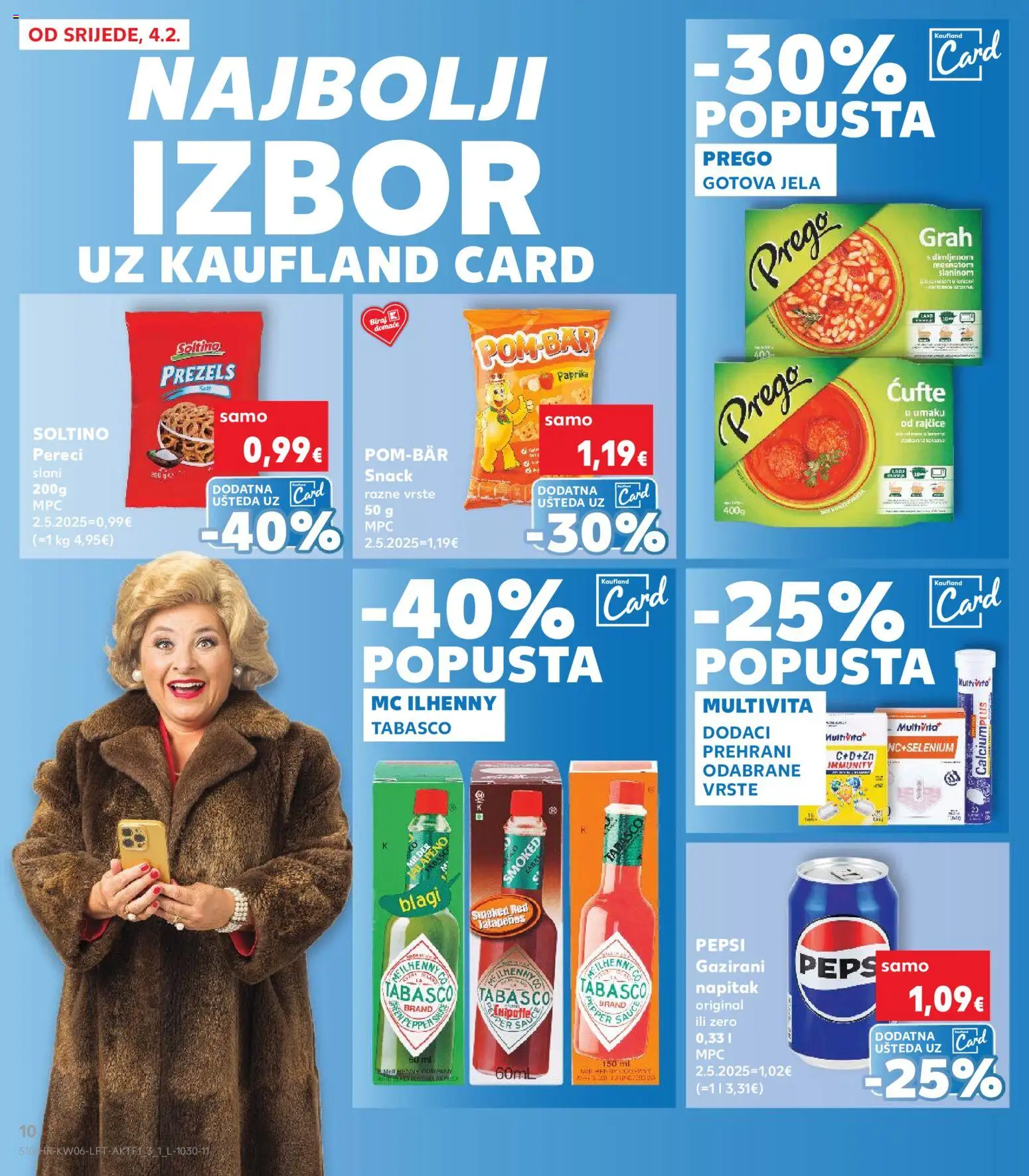 Kaufland katalog | vrijedi od 04.02.2026 | Stranica: 10 | Proizvodi: Pepsi, Rajčice, Paprika, Pereci
