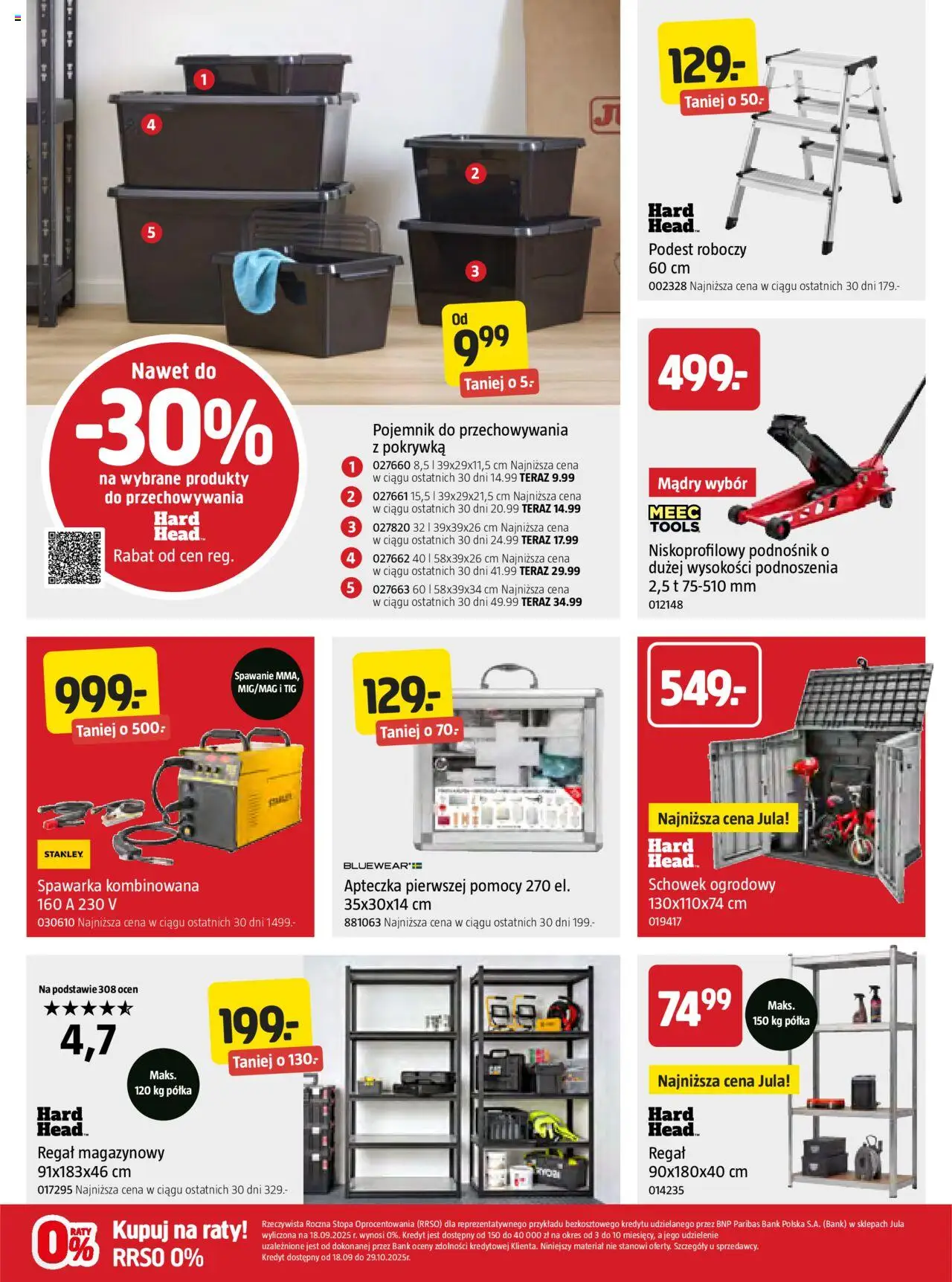 Jula Gazetka od 16.10.2025 | Strona: 2 | Produkty: Regał magazynowy, Półka, Regał