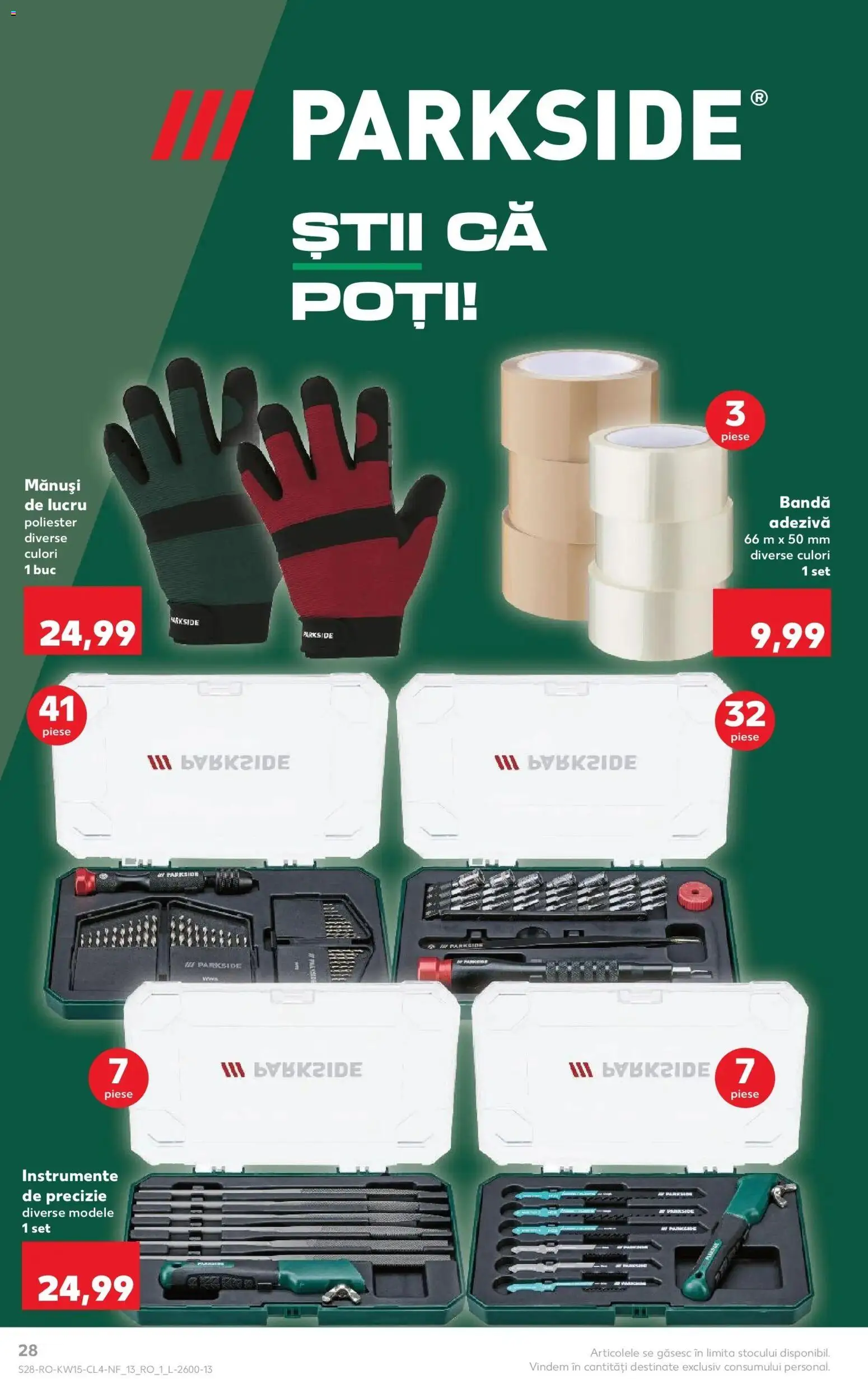Noul catalog Kaufland – valabil de la 08.04.2026 | Pagină: 28 | Produse: Mănuși, Mănuși de lucru