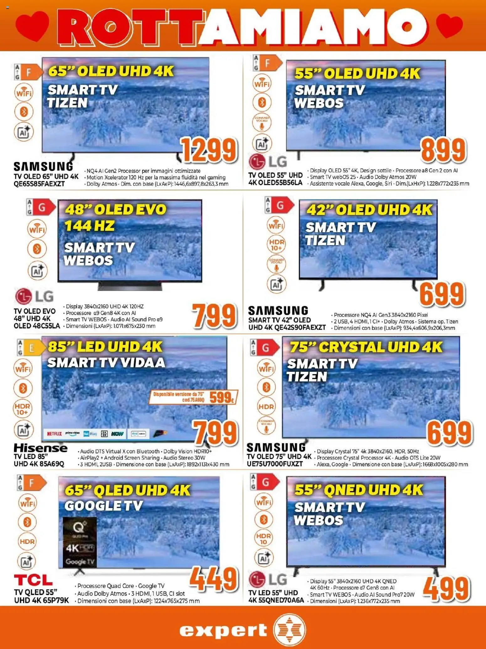 Volantino Expert del 12.02.2026 | Pagina: 13 | Prodotti: smart TV, TV, Audio, Samsung