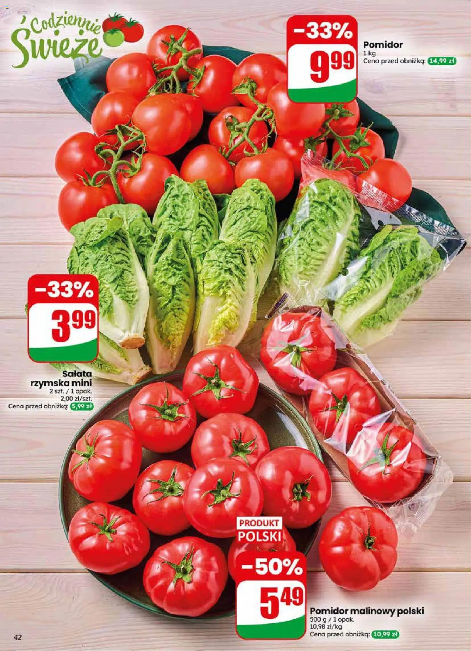 Dino gazetka od 29.04.2026 | Strona: 42 | Produkty: Pomidor malinowy
