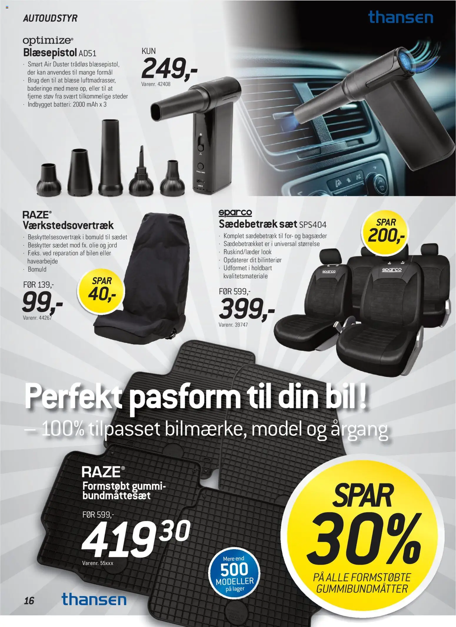 Thansen tilbudsavis – gyldig fra 27.12.2025 | Side: 16 | Produkter: Olie, Batteri