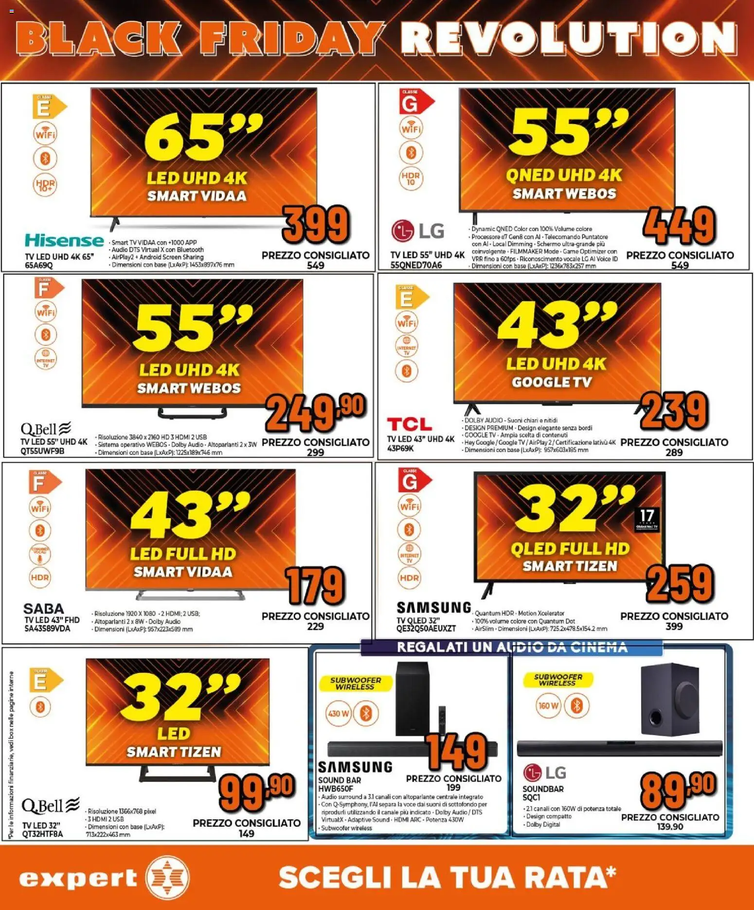 Volantino Expert del 24.11.2025 | Pagina: 13 | Prodotti: Telecomando, smart TV, TV, USB