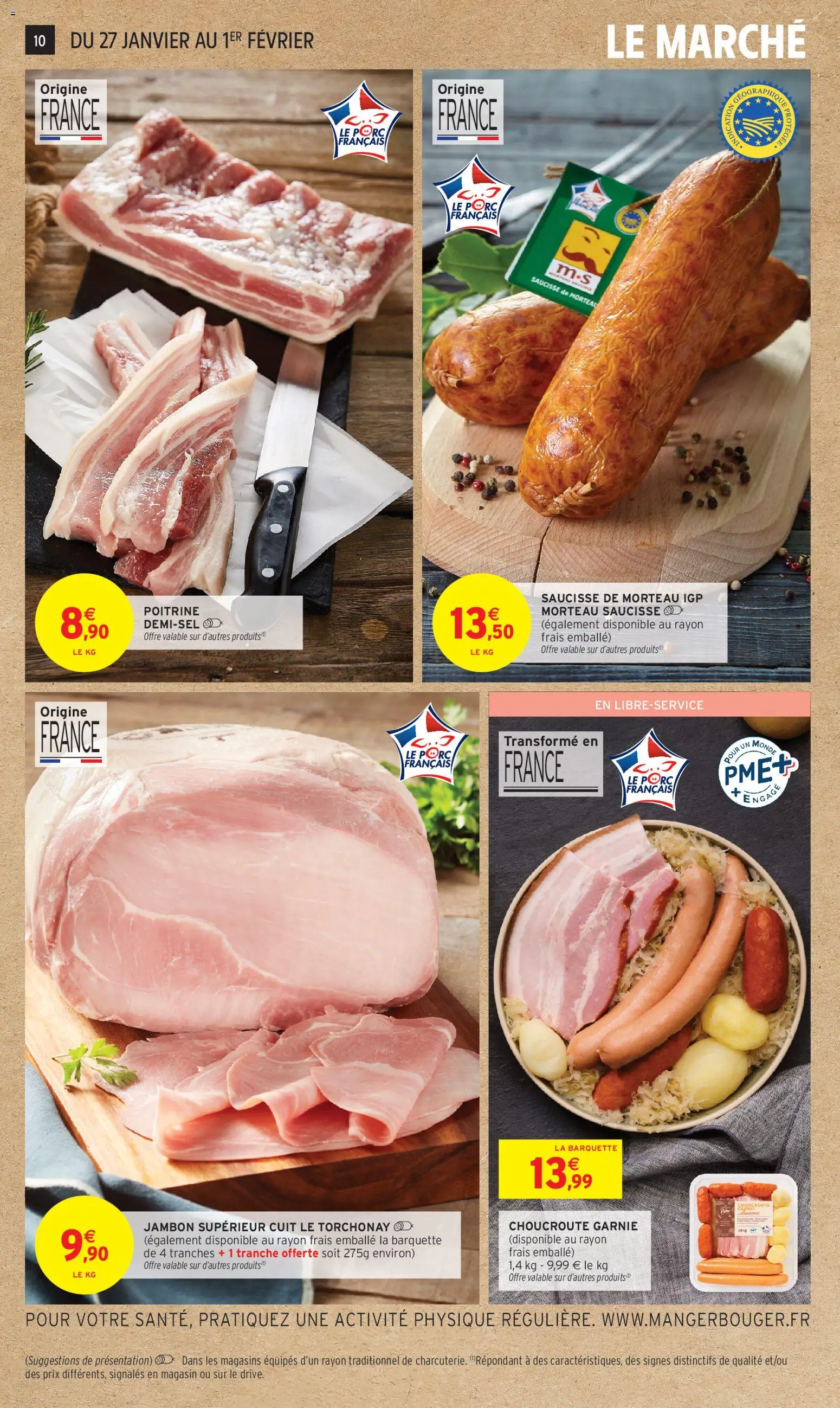 {H1} | Page: 10 | Produits: Jambon, Saucisse, Porc