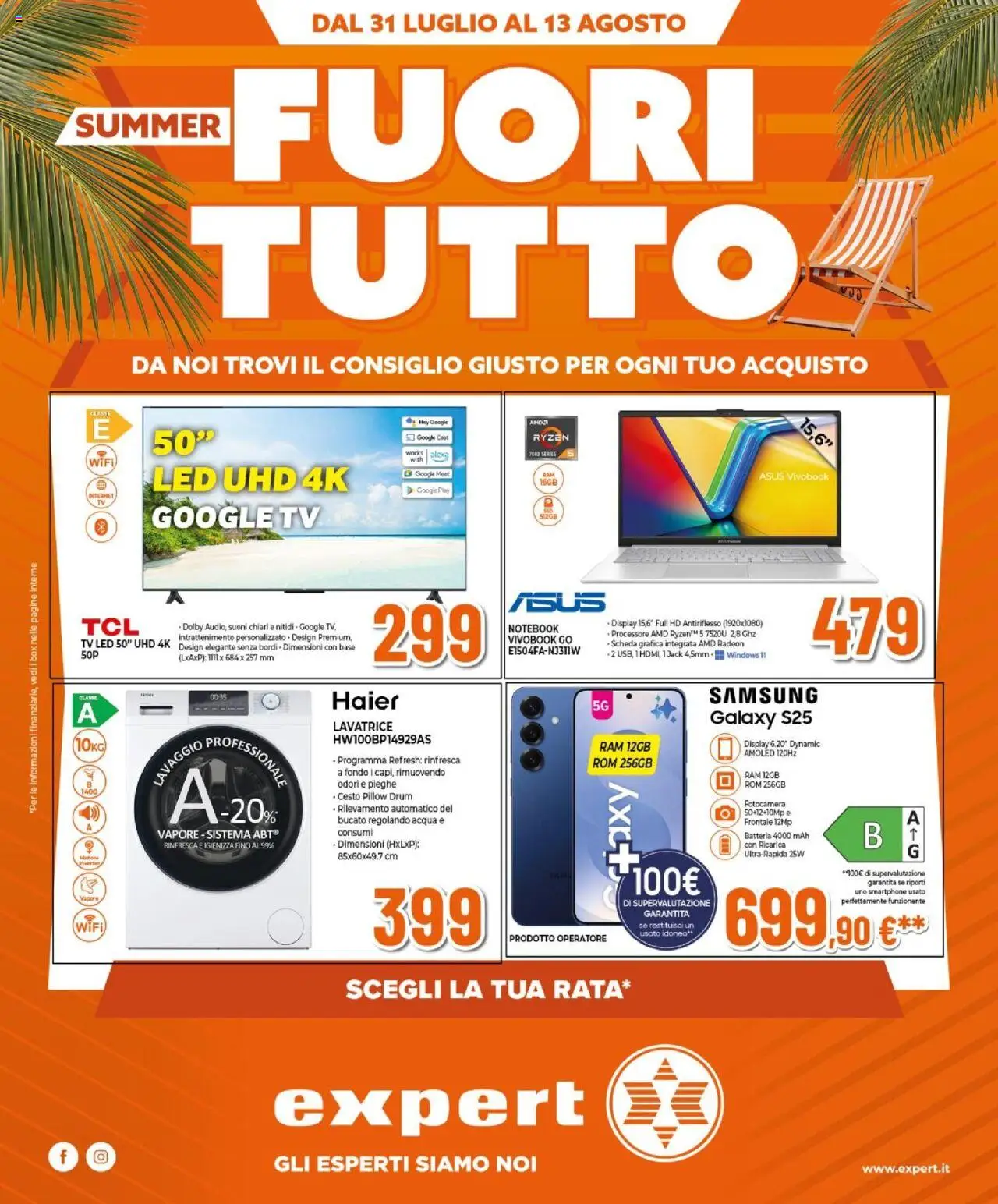 Volantino Expert del 31.07.2025 | Pagina: 1