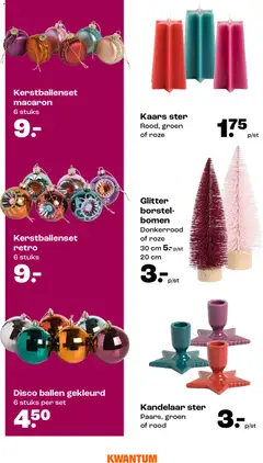 Kwantum - Kerstcollectie - Voorbeeld van een folder van Kwantum, geldig van 11.11.2025 | Pagina: 10 | Producten: Kaars, Borstel