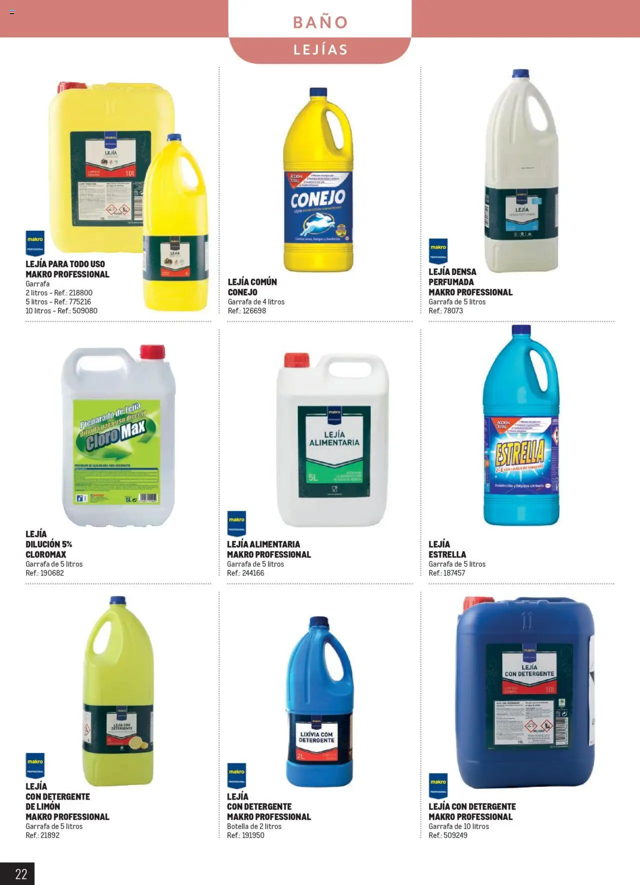 Makro - Catálogo Limpieza │ válido desde el 13.03.2025 | Página: 22 | Productos: Detergente, General, Baño