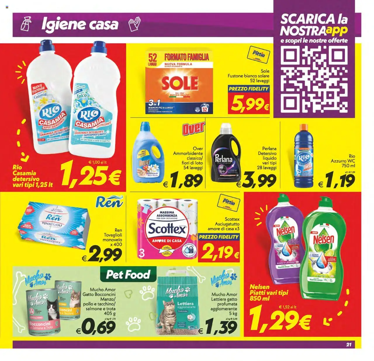 Volantino SuperConveniente del 24.07.2025 | Pagina: 21 | Prodotti: Pollo, Ammorbidente, Acqua, Asciugatutto
