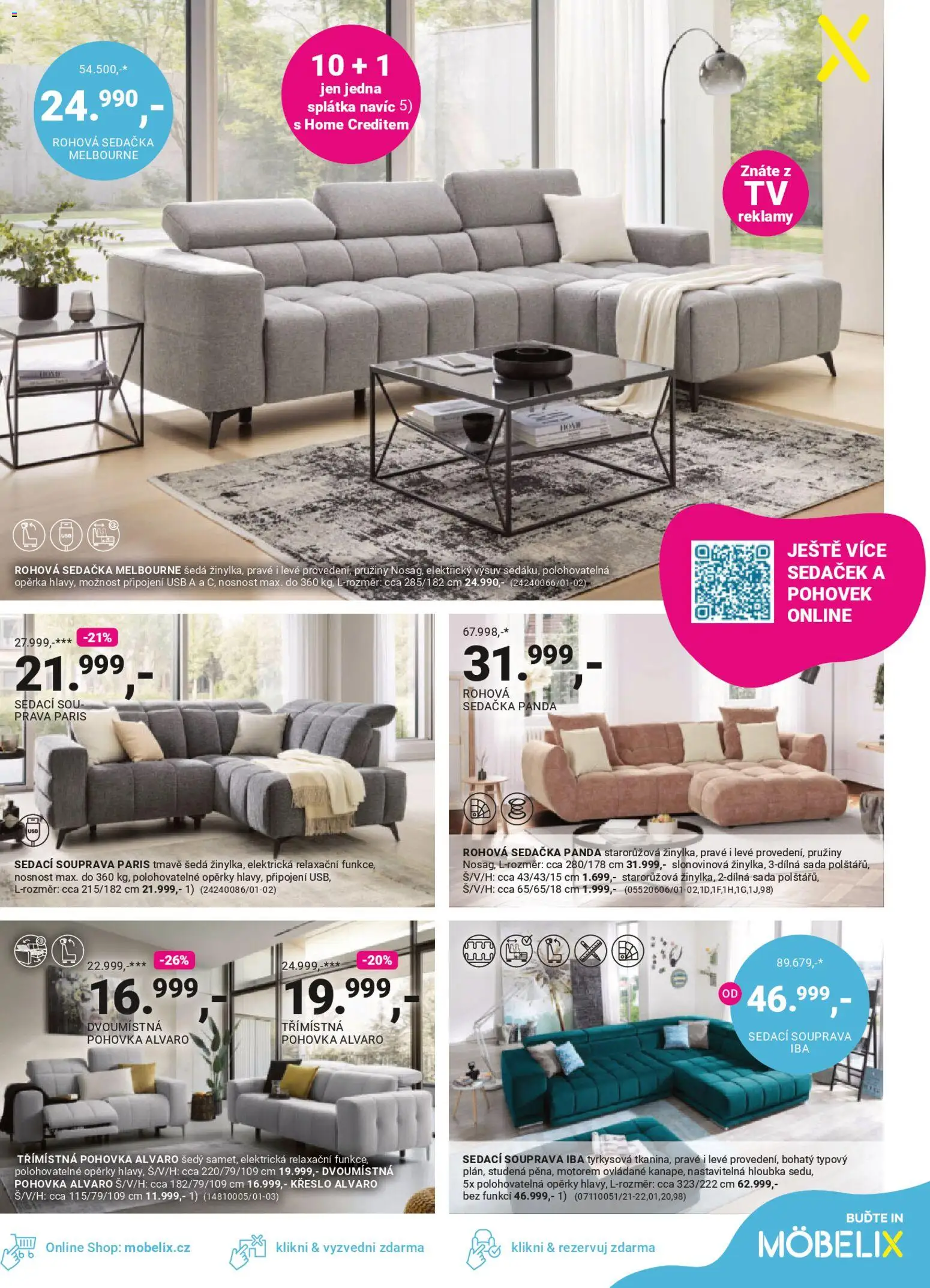 Möbelix leták od 06.04.2026 | Strana: 5 | Produkty: USB, Pohovka, Sedačka, Křeslo