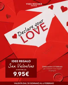 Anteprima del volantino Yves Rocher San Valentino catalogo valido a partire dal 30.01.2026