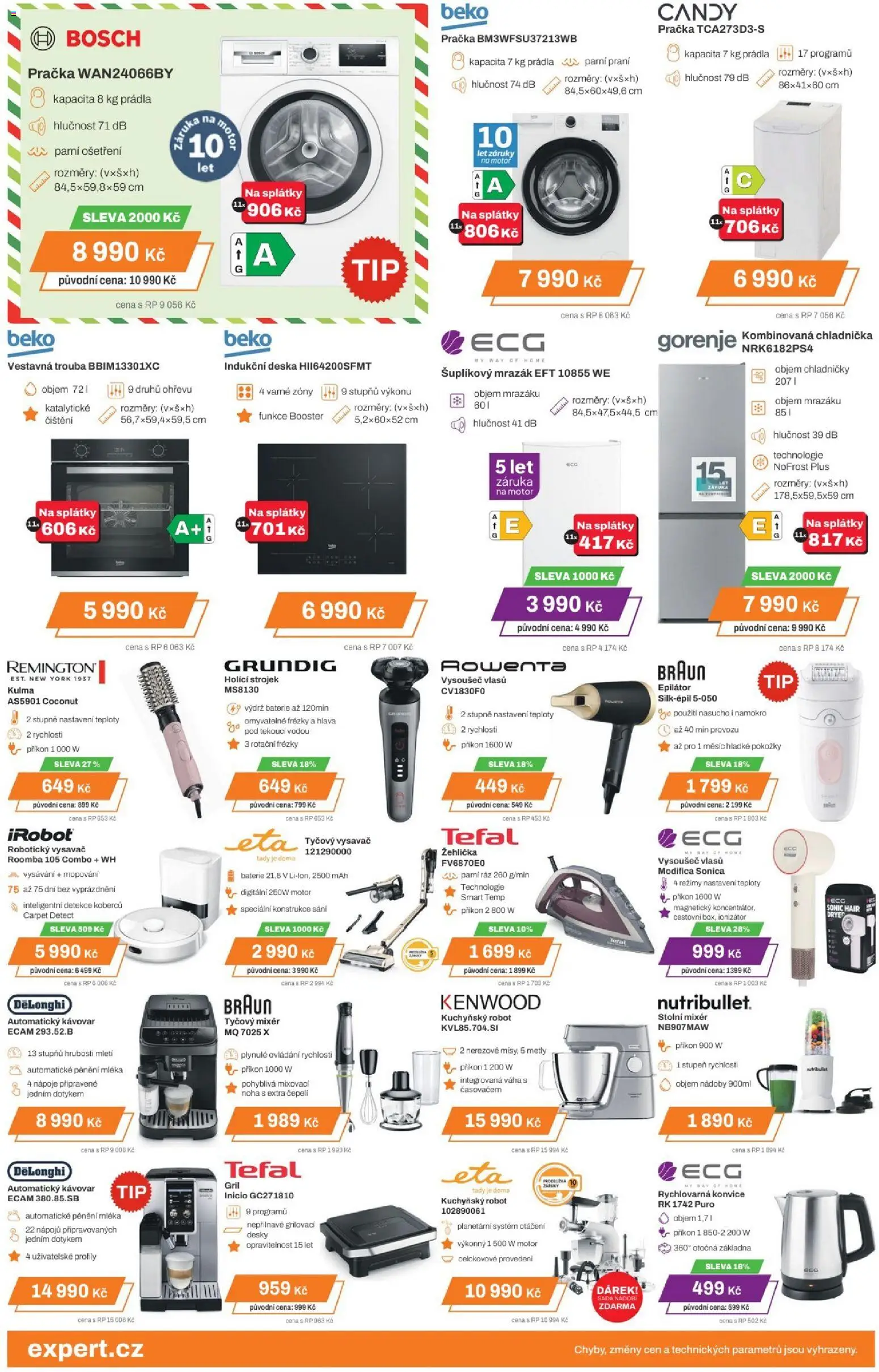 Expert elektro - Leták od 18.12.2025 | Strana: 3 | Produkty: Tyčový mixér, Sada nádobí, Žehlička, Rychlovarná konvice