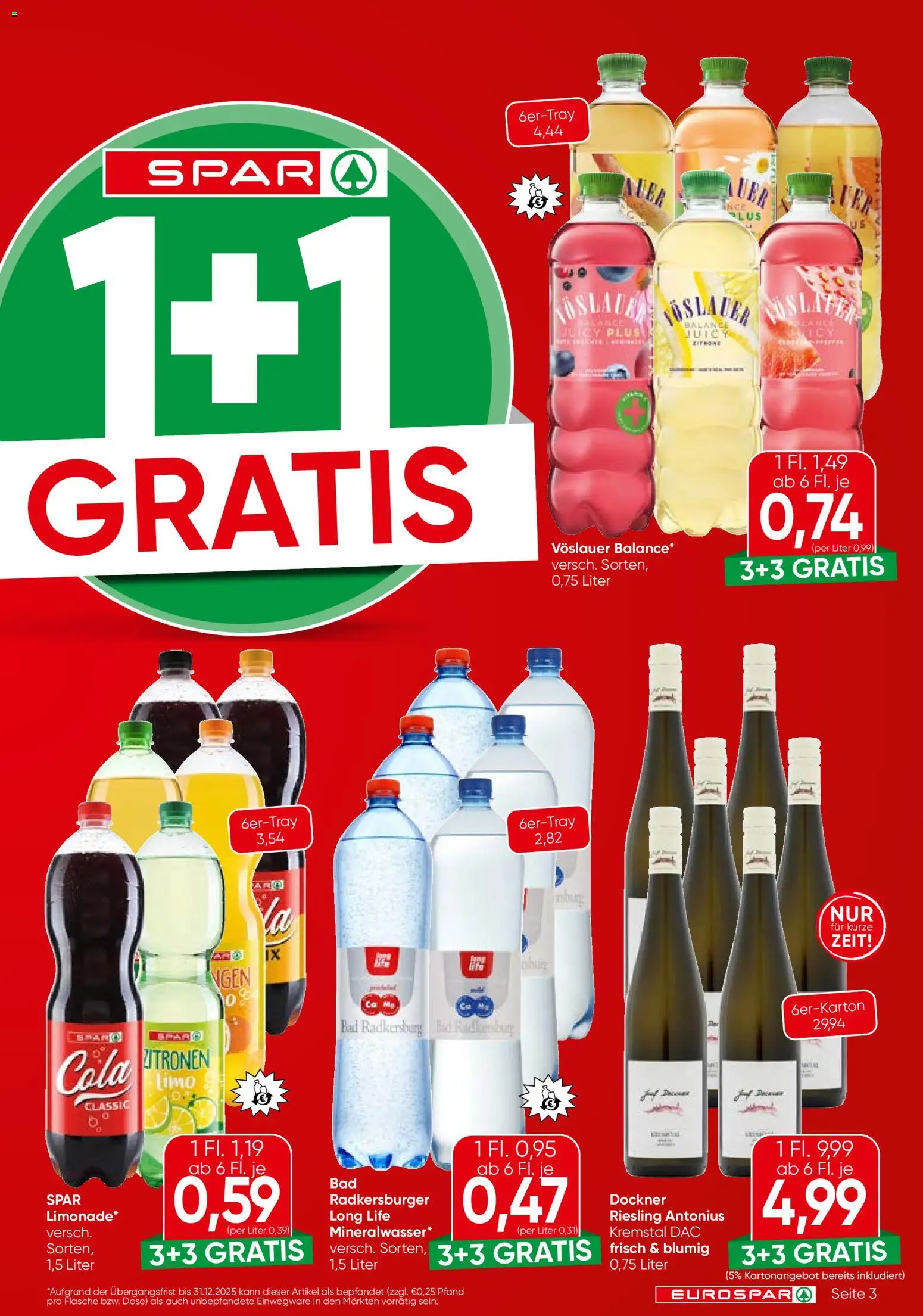 Eurospar Flugblatt - Vorarlberg gültig ab 04.12.2025 | Seite: 3 | Produkte: Bad