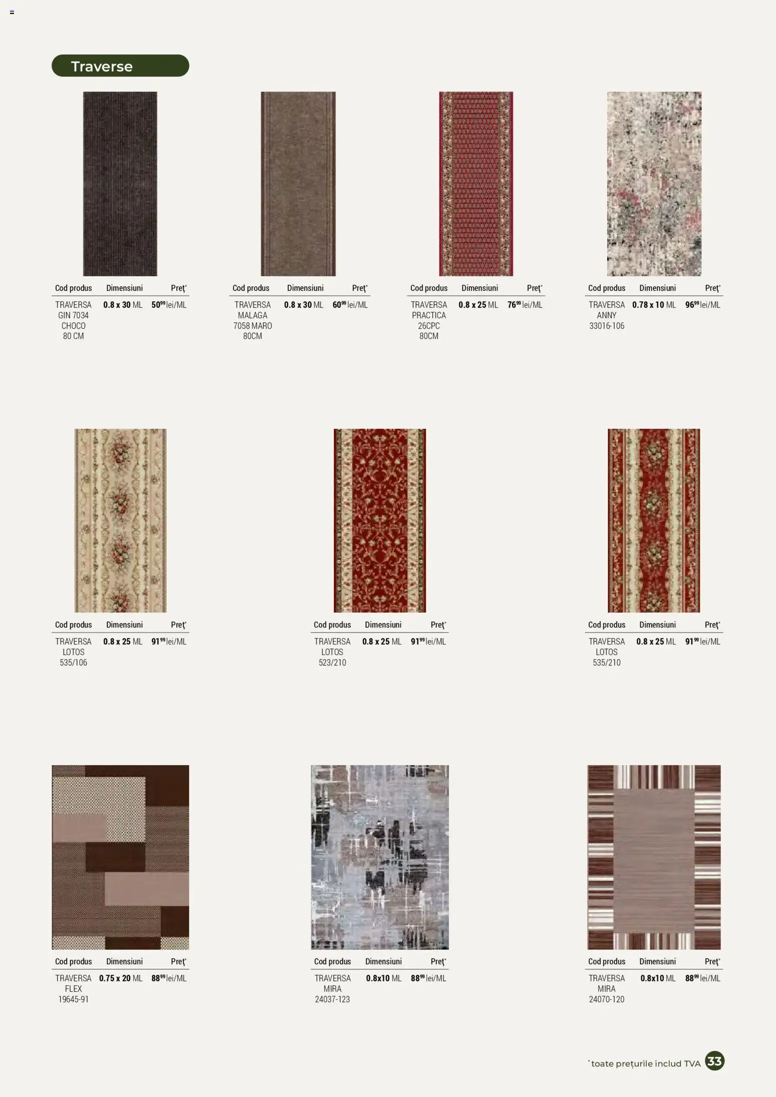 Noul catalog Proges – valabil de la 07.10.2025 | Pagină: 33 | Produse: Traverse, Gin