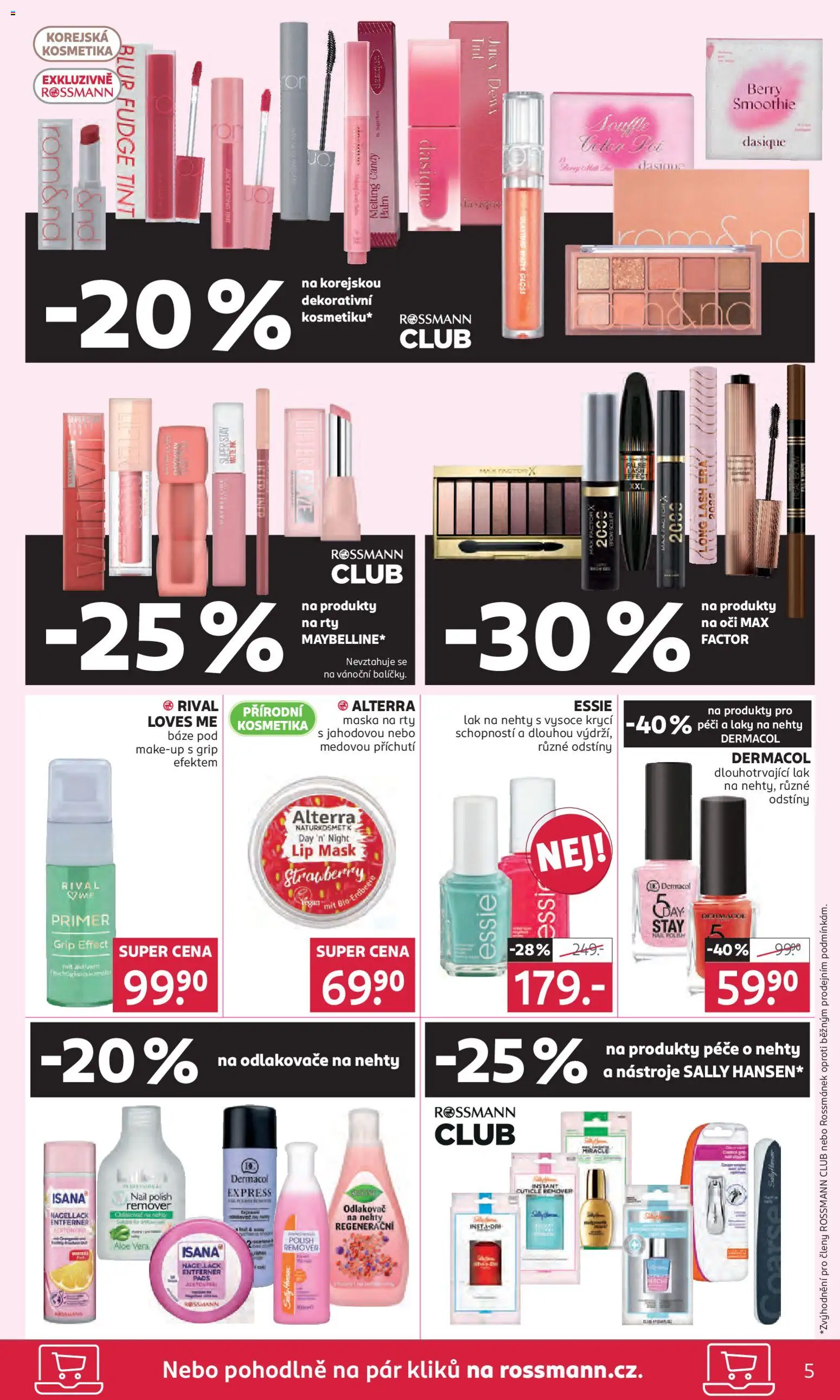 Rossmann leták od 22.10.2025 | Strana: 5 | Produkty: Smoothie, Aloe vera, Make-up, Maska