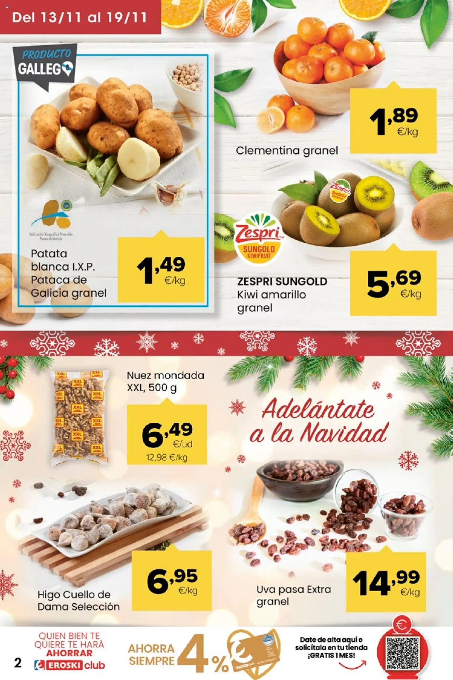 Eroski - Miramos por ti │ válido desde el 13.11.2025 | Página: 2 | Productos: Kiwi, Té