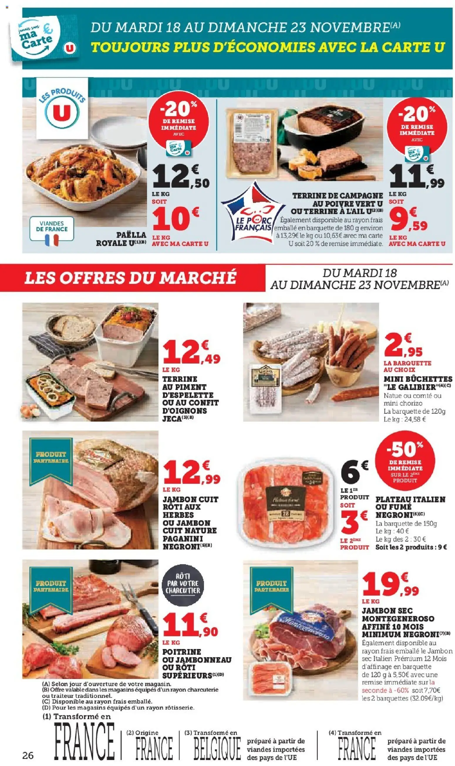 {H1} | Page: 26 | Produits: Plateau, Poivre, Jambon, Porc