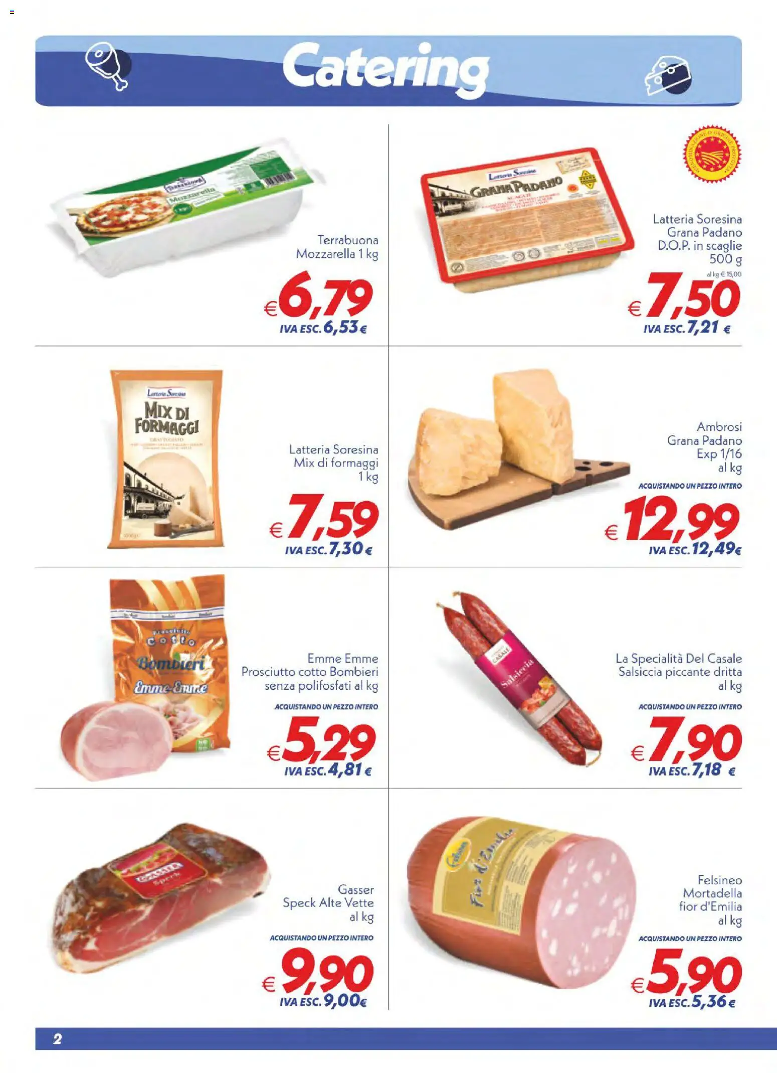 Volantino SuperConveniente del 17.04.2026 | Pagina: 2 | Prodotti: Speck, Prosciutto, Salsiccia, Grana Padano