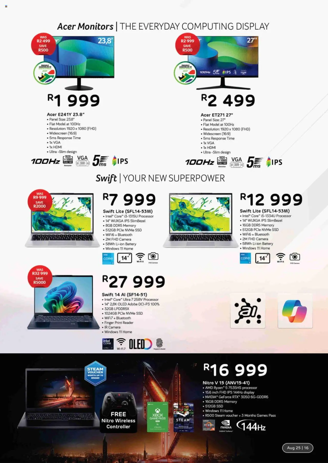 Computer Mania Specials │ valid from 01.08.2025 | Page: 17 | Products: Camera, Xbox, Games, Battery