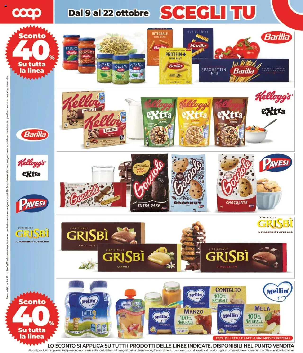 Volantino COOP del 09.10.2025 | Pagina: 4 | Prodotti: Frutta, Data, Fusilli, Penne