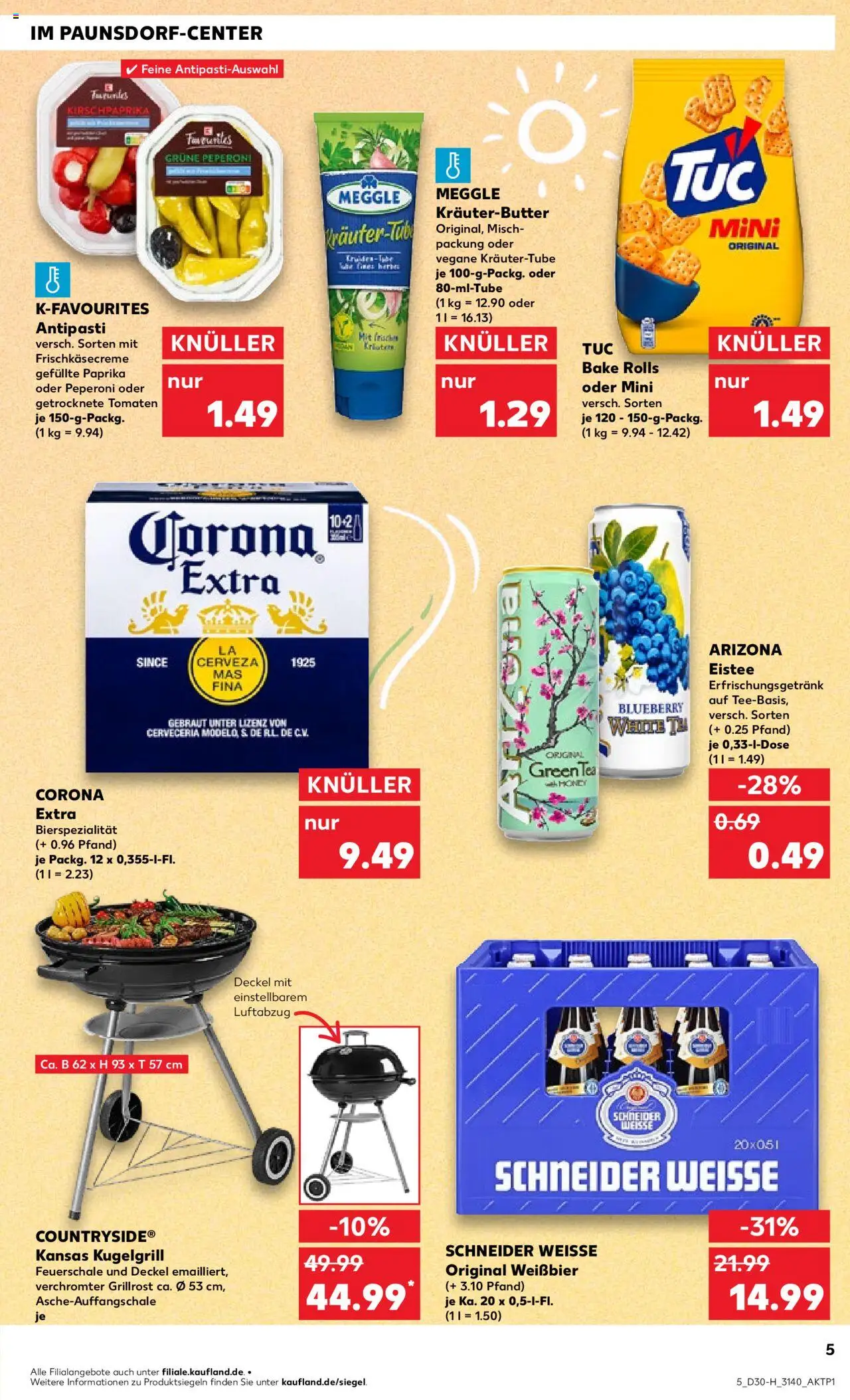 Kaufland prospekt Leipzig	 - gültig ab dem 24.07.2025 | Seite: 5 | Produkte: Grill, Kräuterbutter, Tomaten, Paprika