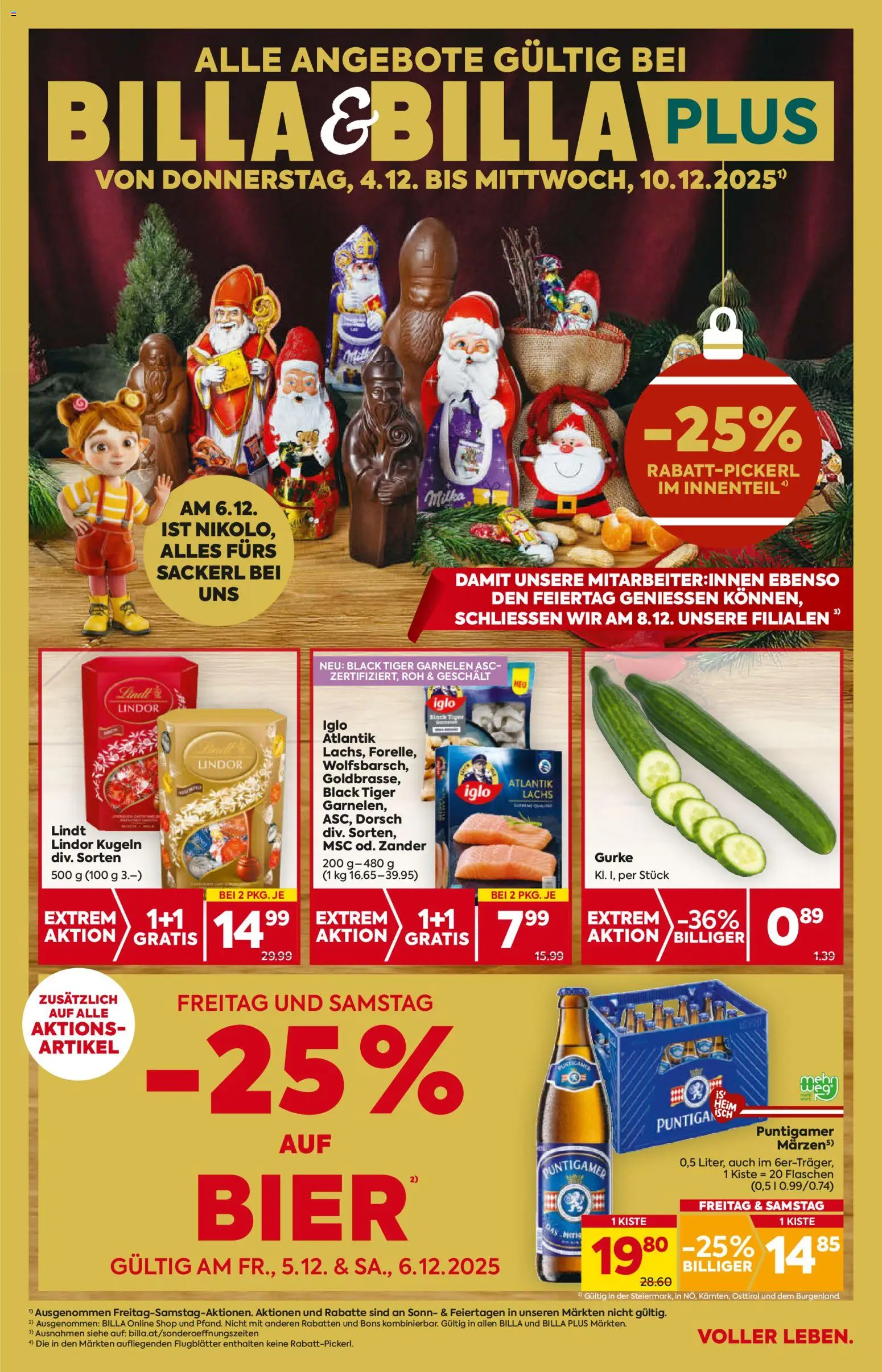 Billa Flugblatt - Steiermark gültig ab 04.12.2025 | Seite: 1 | Produkte: Bier