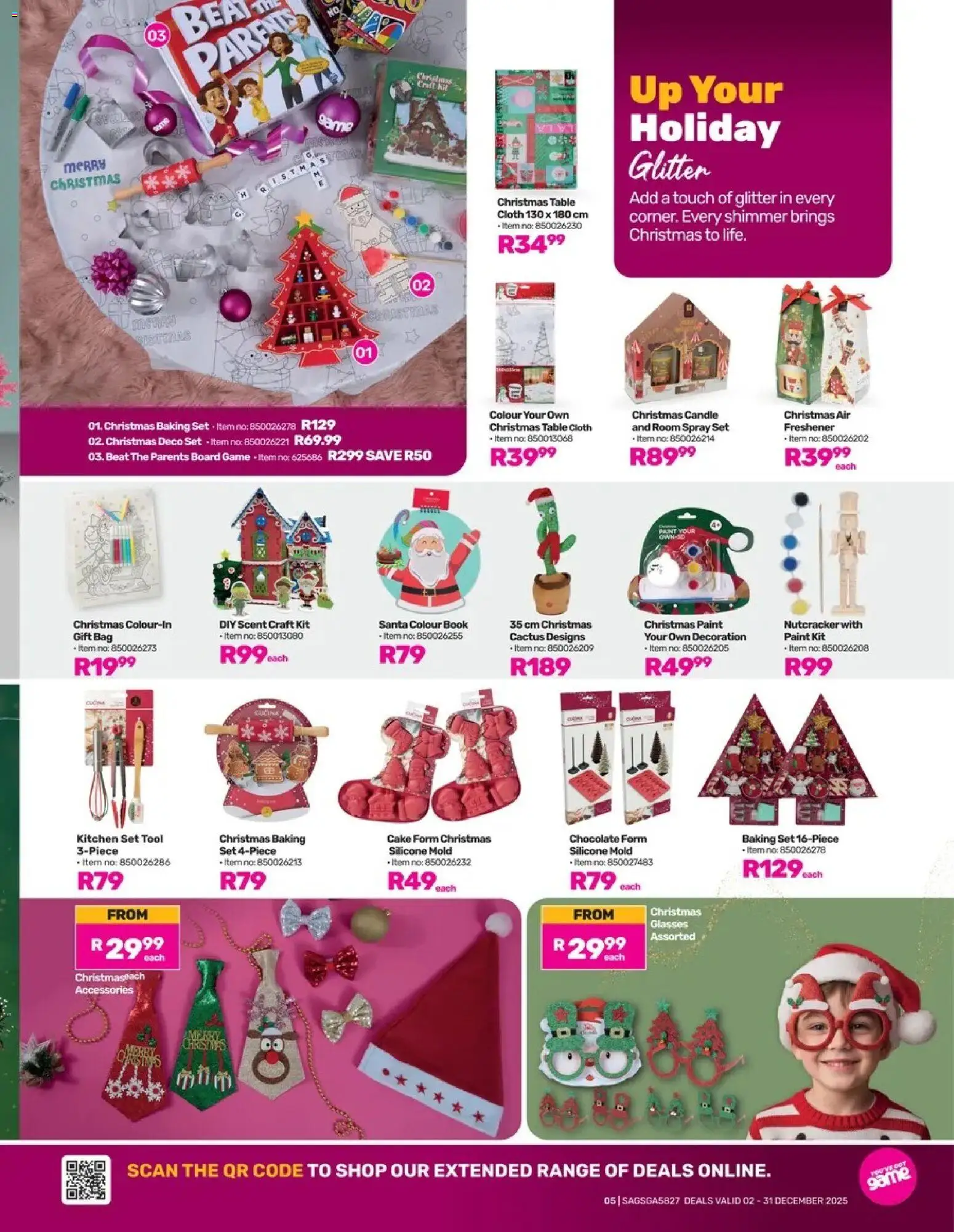 New Game catalogue – valid from 02.12.2025 | Page: 5 | Products: Gift bag, Bag, Paint, Silicone