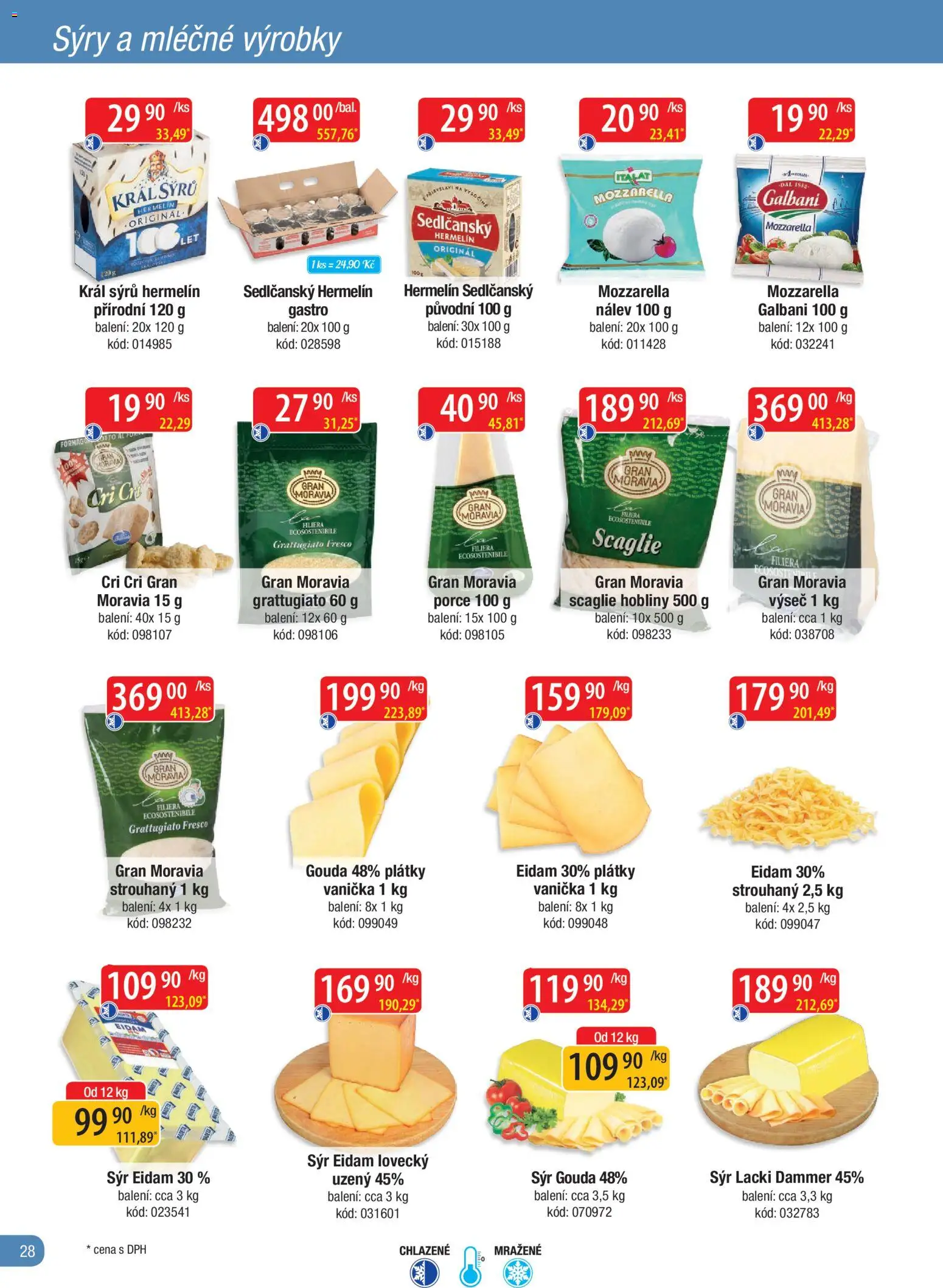 Astur & Qanto leták - Velkoobchod fresh 02/2026 od 01.02.2026 | Strana: 28 | Produkty: Sedlčanský Hermelín, Hermelín, Sýry, Eidam