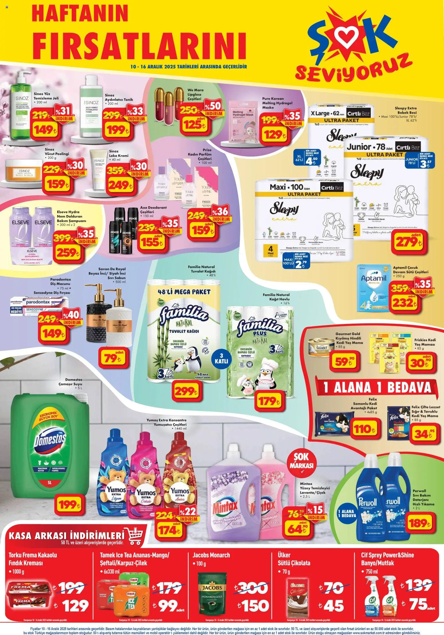 Şok Market Katalog - 10.12.2025 tarihinden itibaren geçerlidir | Sayfa: 2 | Ürünler: Sabun, Yumuşatıcı, Çilek, Fındık