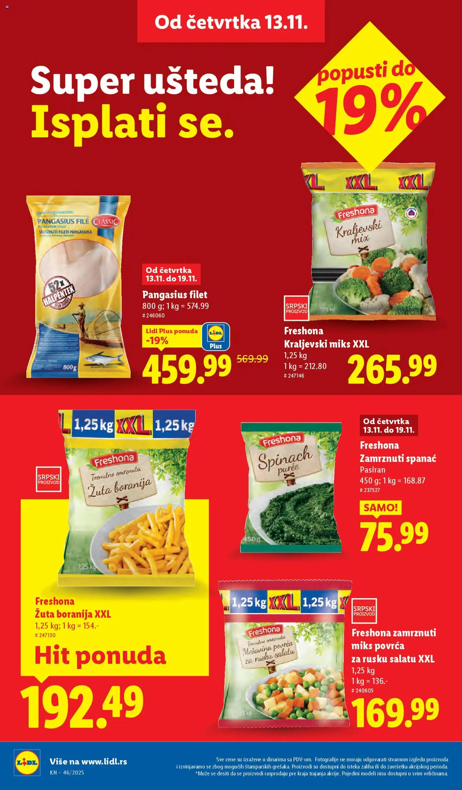 Lidl katalog - važi od 13.11.2025 | Strana: 12 | Proizvode: Spanać, Boranija