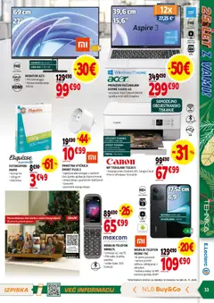 E.leclerc katalog akcije – veljaven od 03.12.2025 | Stran: 33 | Izdelki: Prenosni racunalnik, Baterija, Kamera, Svetilka