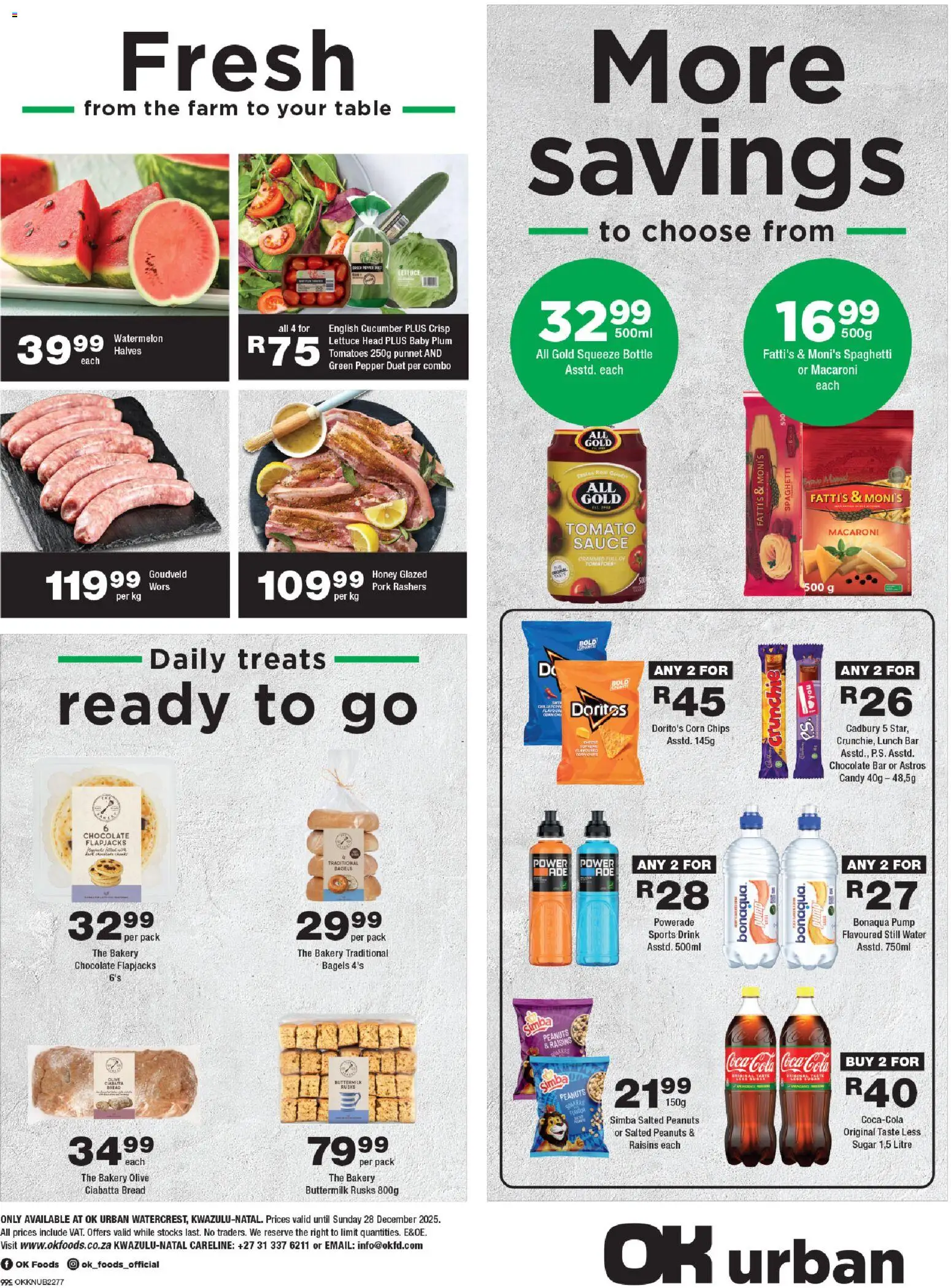 New OK Foods catalogue – valid from 10.12.2025 | Page: 2 | Products: Bakery, Rusks, Chips, Peanuts