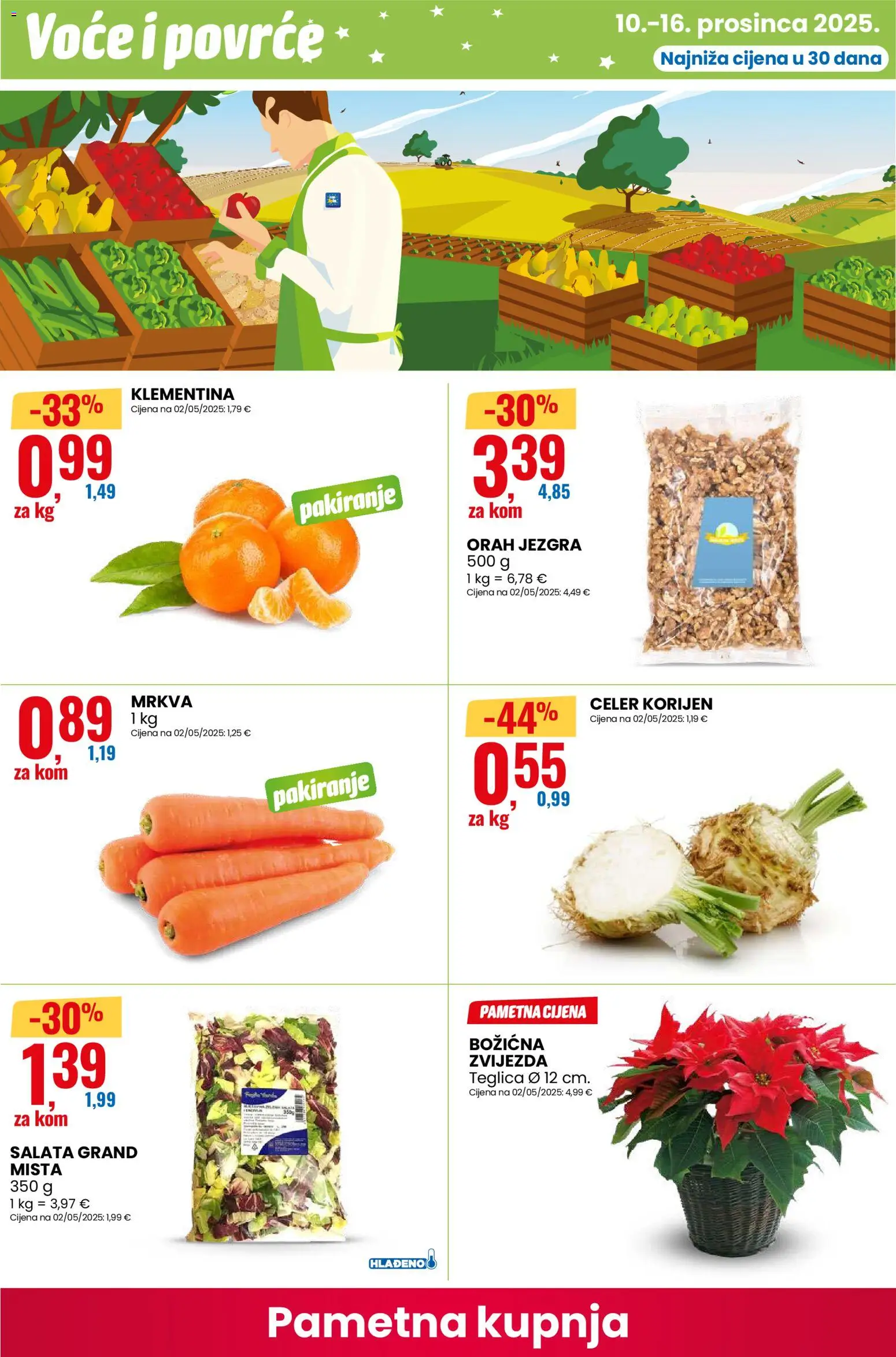 Eurospin katalog | vrijedi od 10.12.2025 | Stranica: 6 | Proizvodi: Celer, Povrće, Voće, Orah