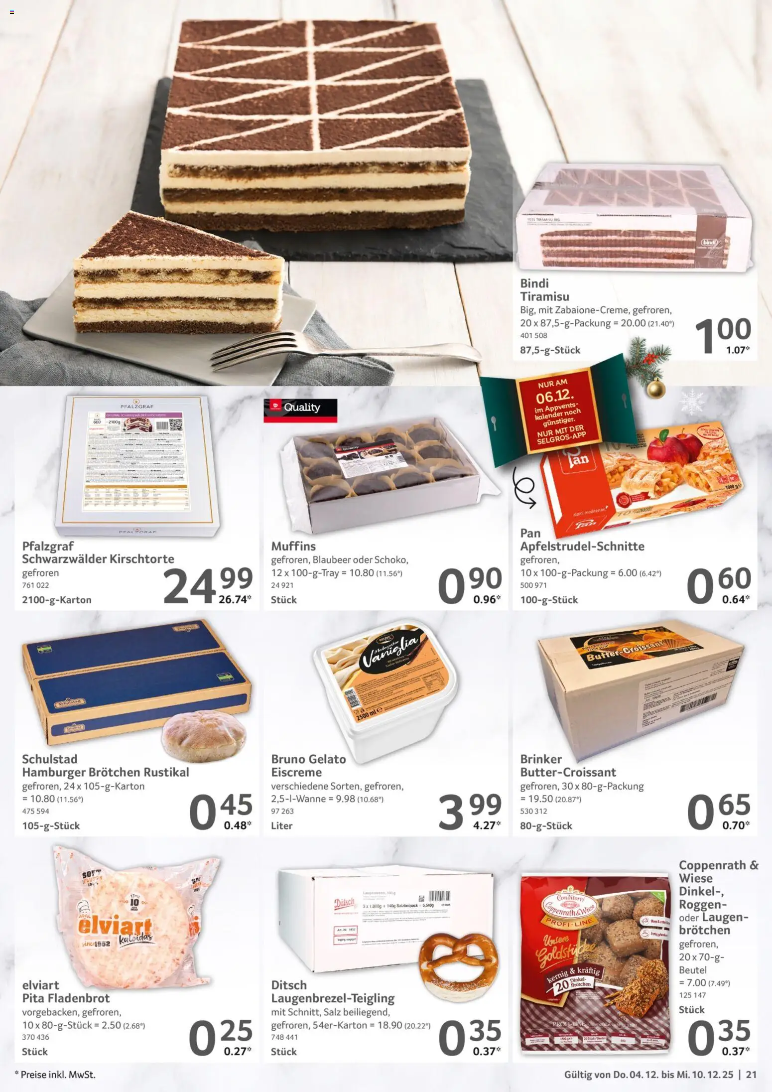 Selgros Prospekt 	 – gültig ab 04.12.2025 | Seite: 21 | Produkte: Eiscreme, Salz