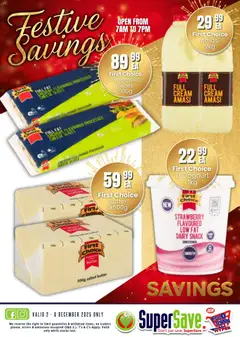 Super Save specials catalogue – valid from 02.12.2025 | Page: 45 | Products: Yoghurt, Butter, Cheese, Cream