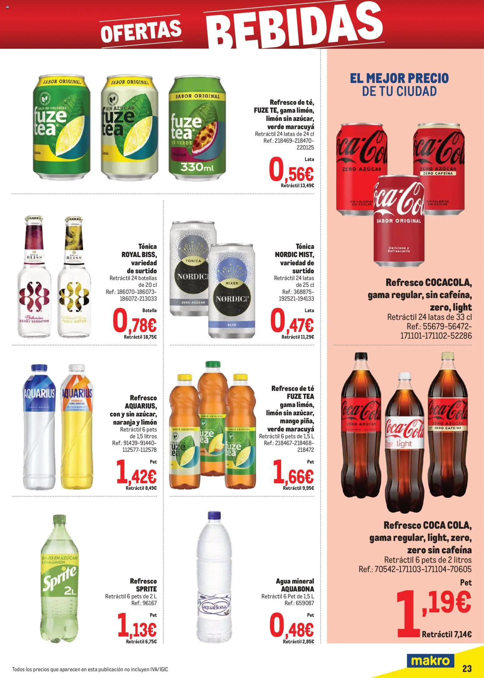 Makro - Precios Sur II │ válido desde el 03.11.2025 | Página: 23 | Productos: Σφουγγαρίστρα, Té, Πρίζες, Ρούτερ