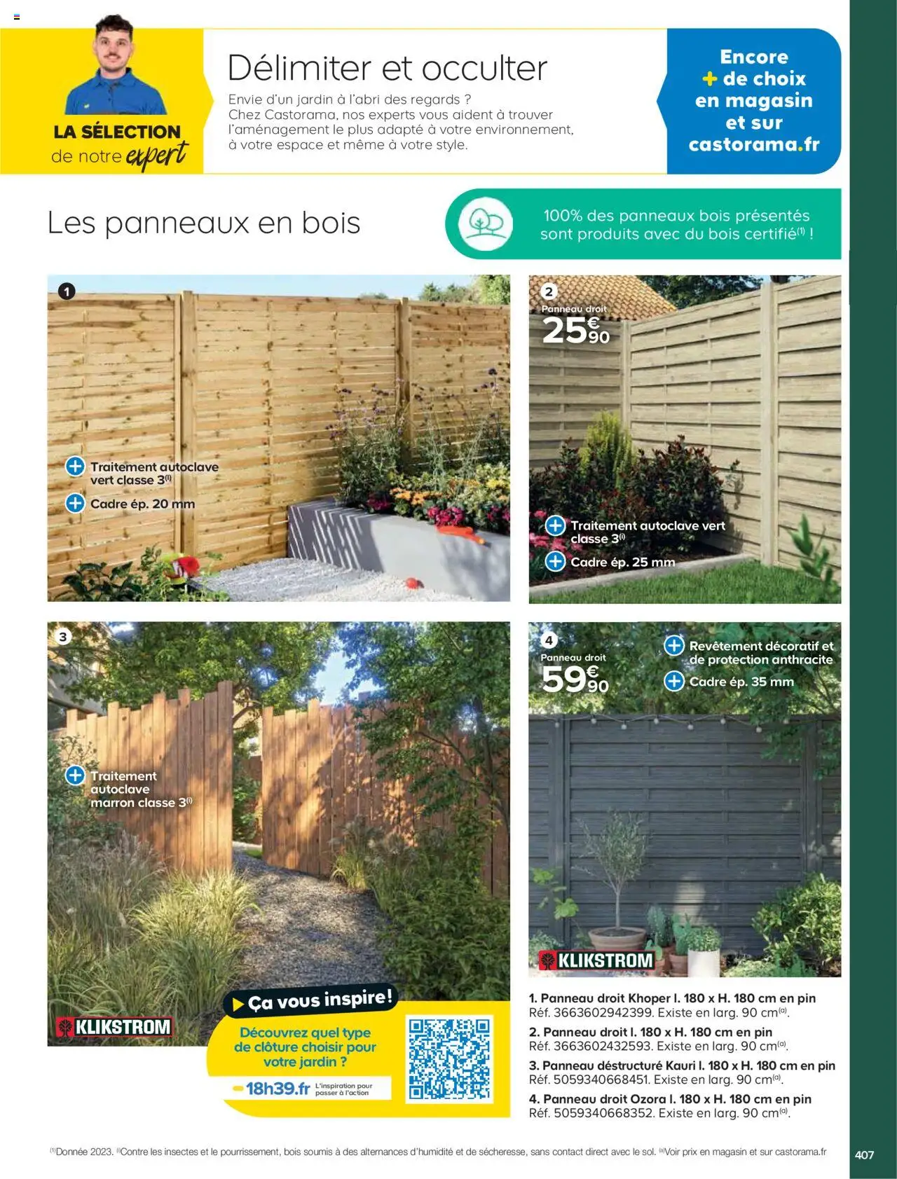 {H1} | Page: 407 | Produits: Clôture, Cadre