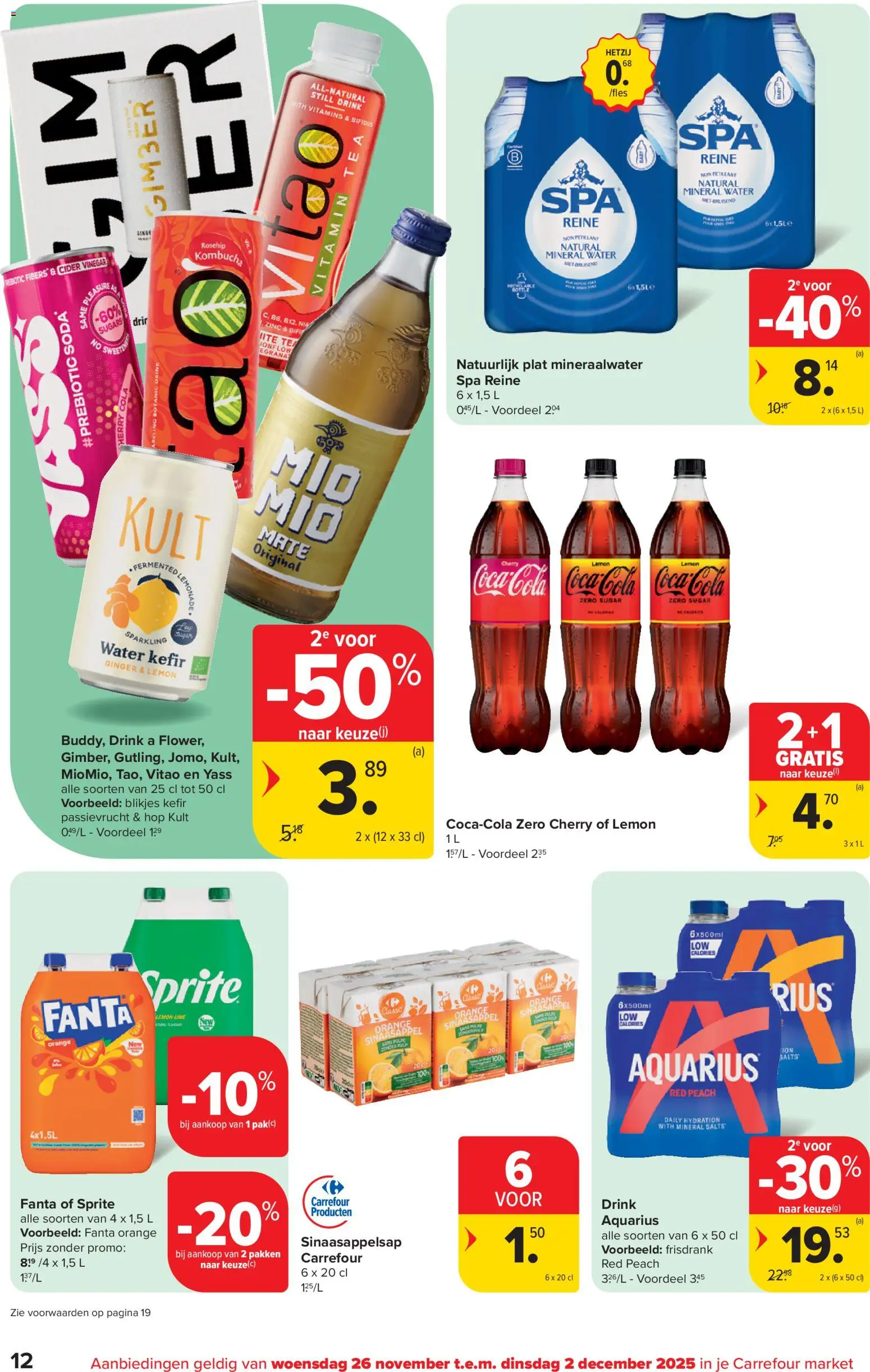 {H1} | Pagina: 12 | Producten: Fles, Fanta, Mineraalwater, Feketeerdő torta