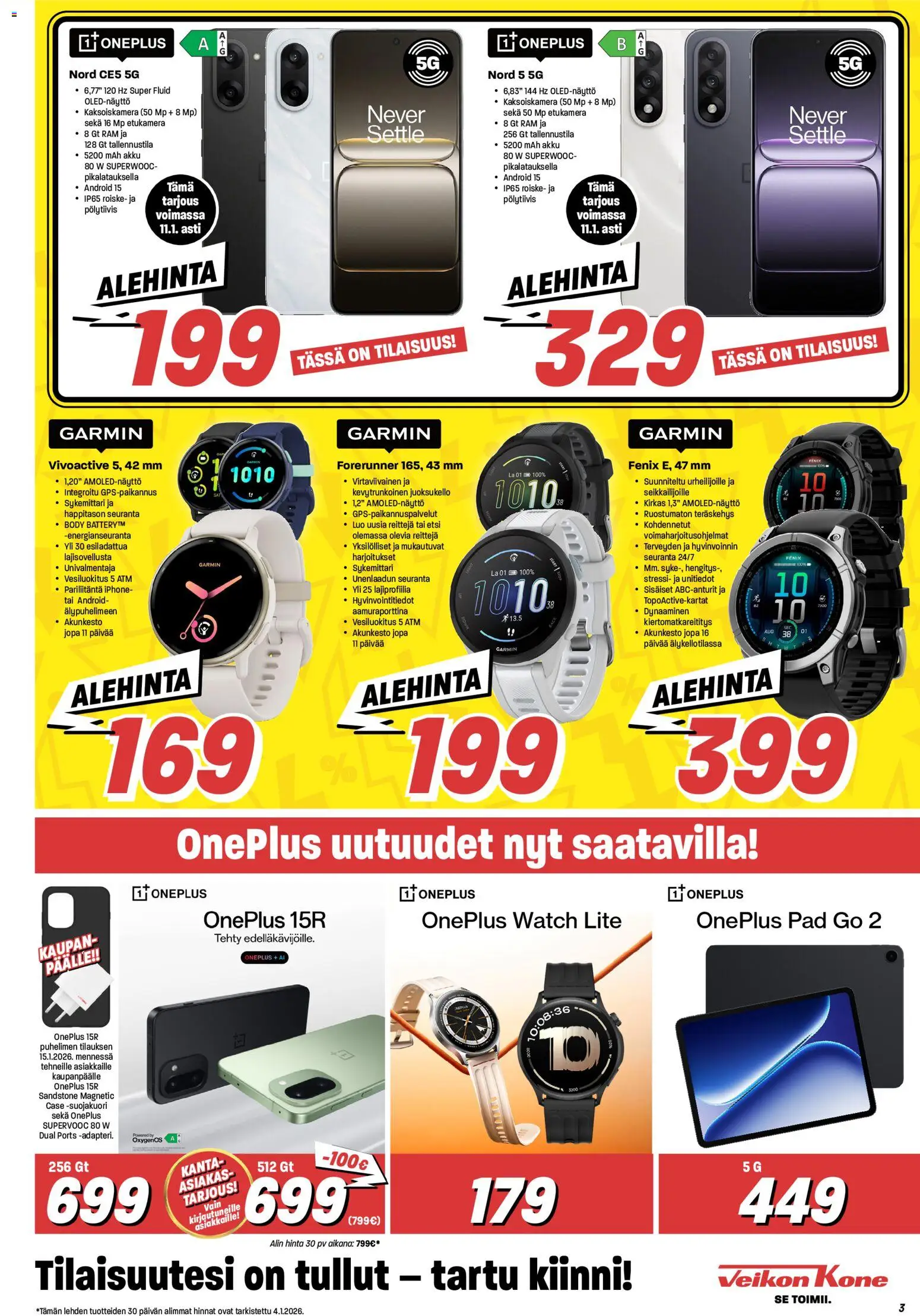 Veikon Kone tarjoukset – voimassa 05.01.2026 alkaen | Sivu: 3 | Tuotteet: Akku, Sykemittari