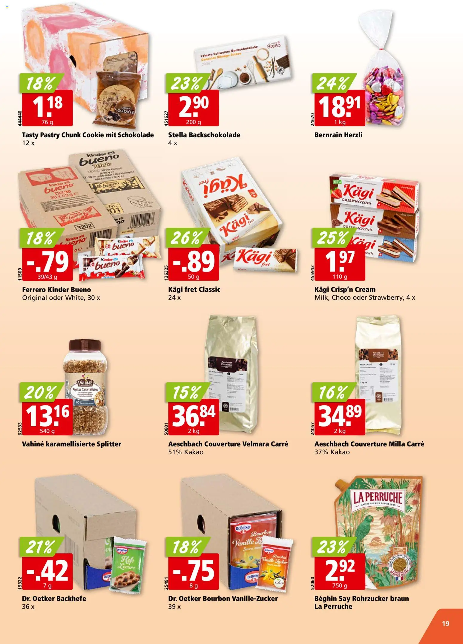 Aligro aktionen Chavannes, Matran, Genf, Sitten – gültig ab 09.03.2026 | Seite: 19 | Produkte: Schokolade, Bourbon