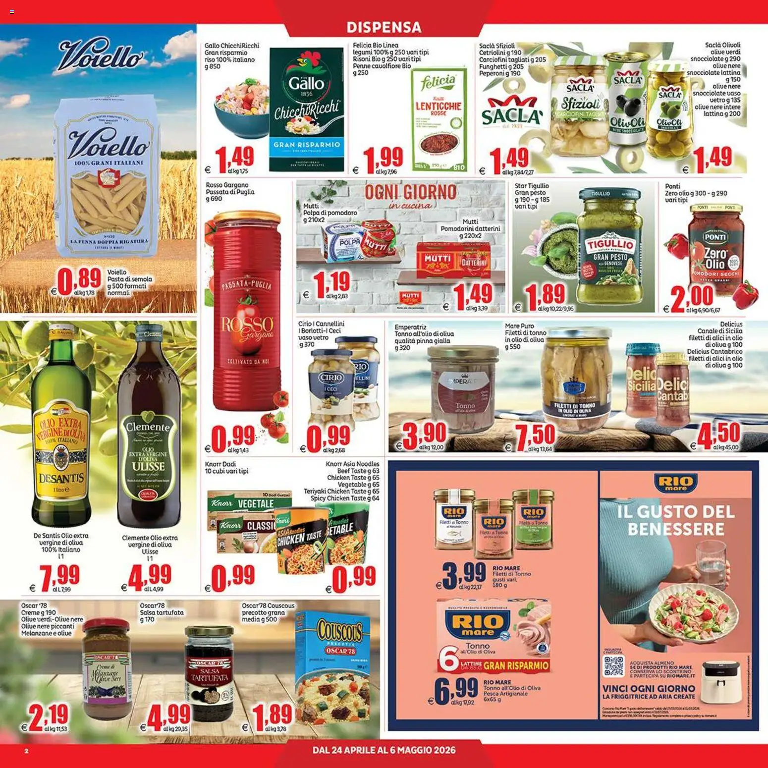 Volantino Elite Supermercati del 24.04.2026 | Pagina: 2 | Prodotti: Legumi, Cannellini, Tonno, Melanzane