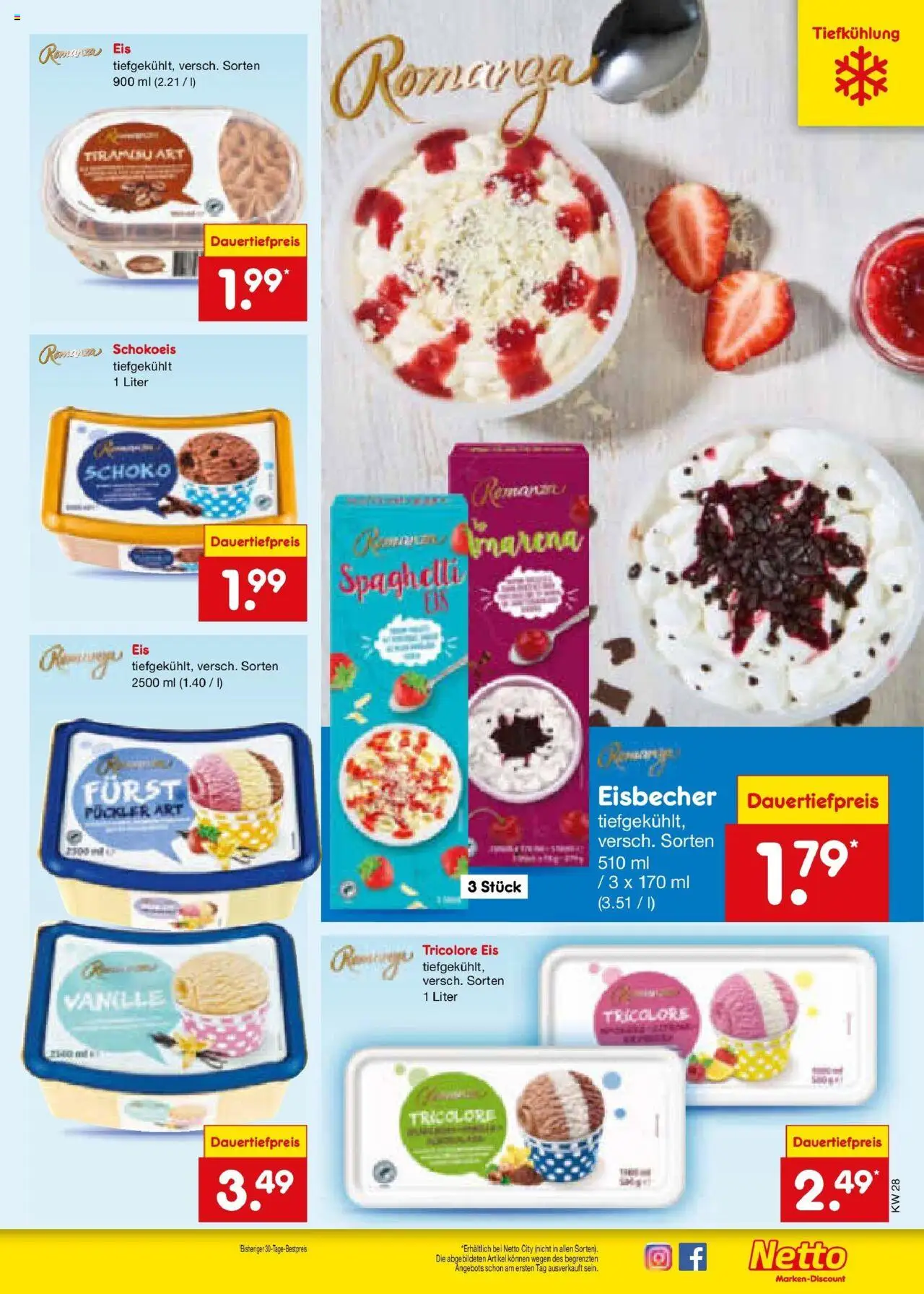 Netto Marken-Discount prospekt Delitzsch	 - gültig ab dem 07.07.2025 | Seite: 23 | Produkte: Eis