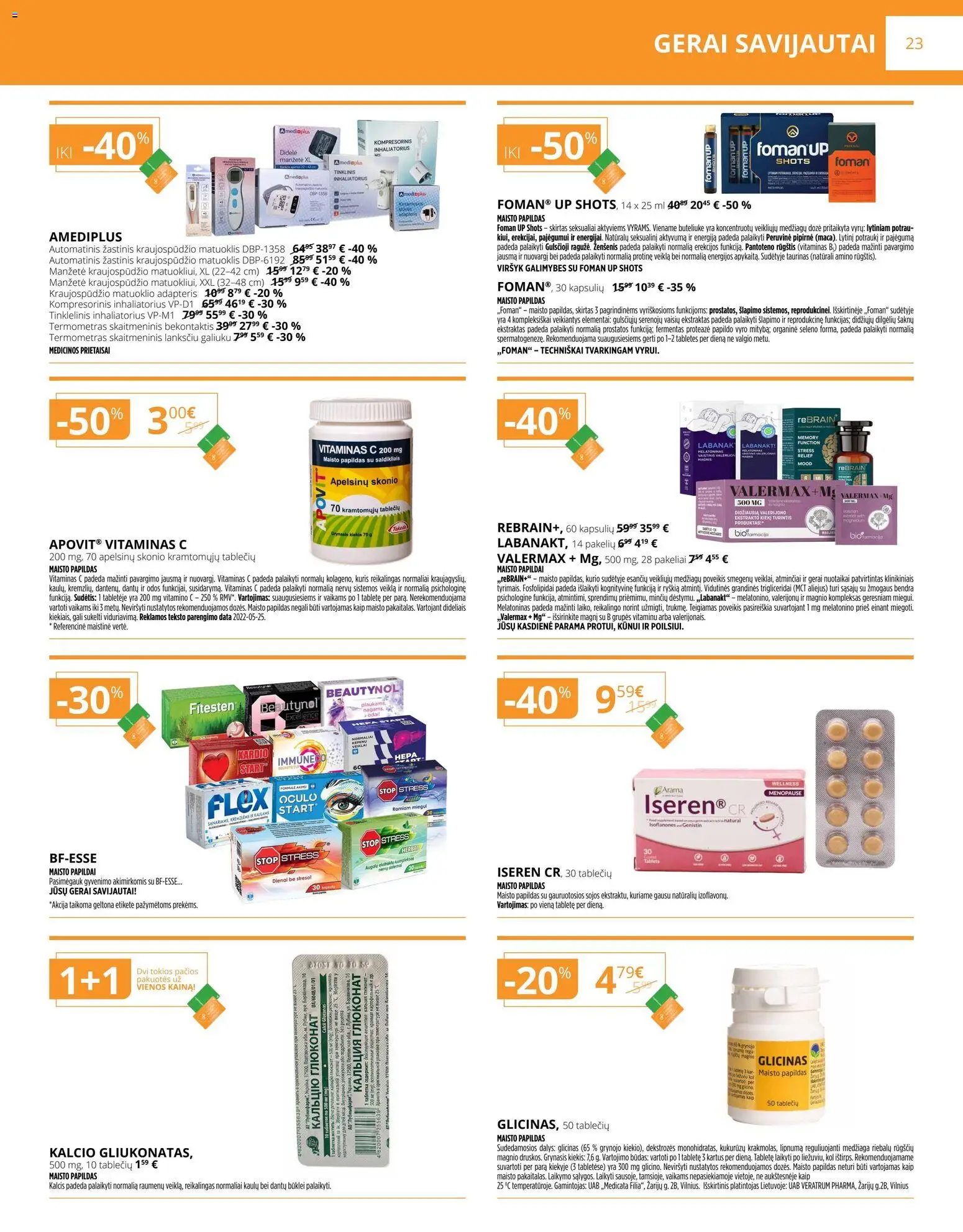 Gintarinė akcijos nuo 01.11.2025 | Puslapis: 23 | Prekių: Aliejus, Adapteris, Termometras